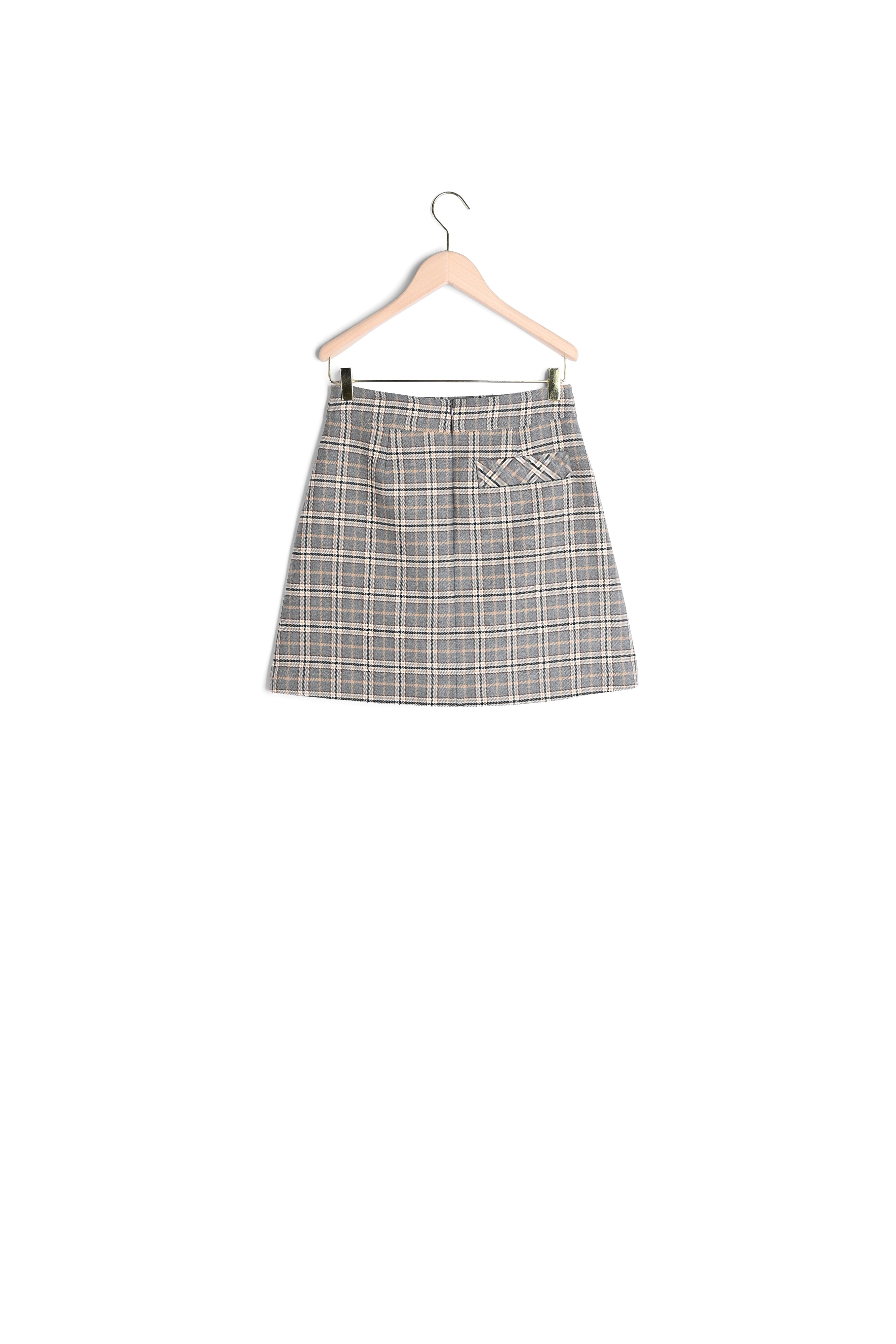 Jupe Jimmy grise en tartan Faume - seconde main