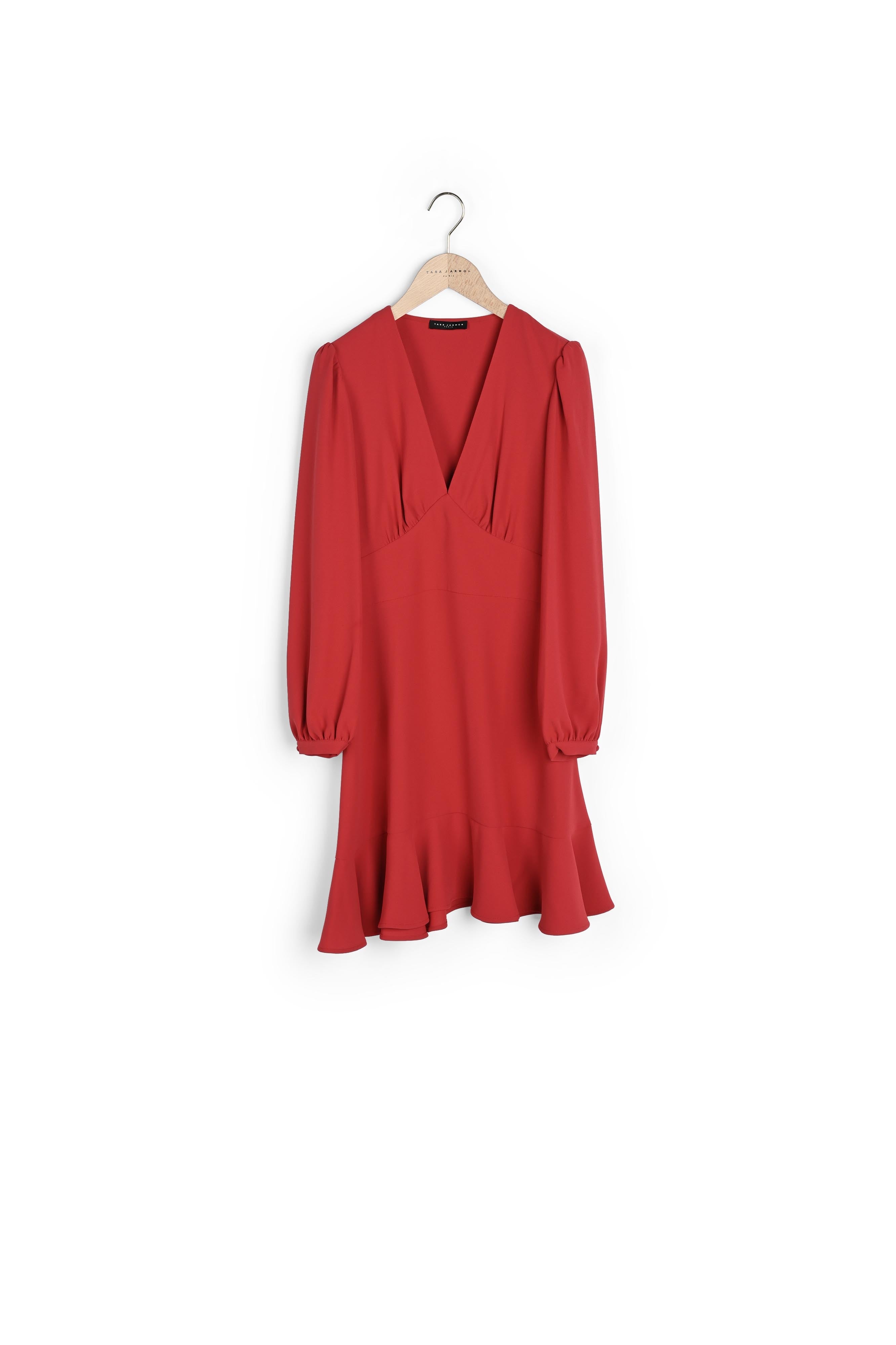 Robe Raiena rouge en crêpe Faume - seconde main