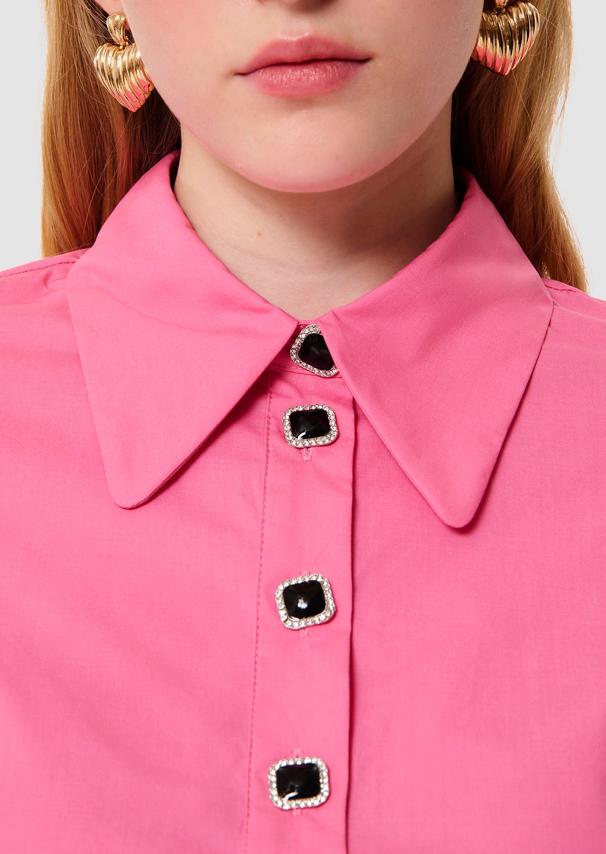 Top rose en popeline Tonella Faume - seconde main