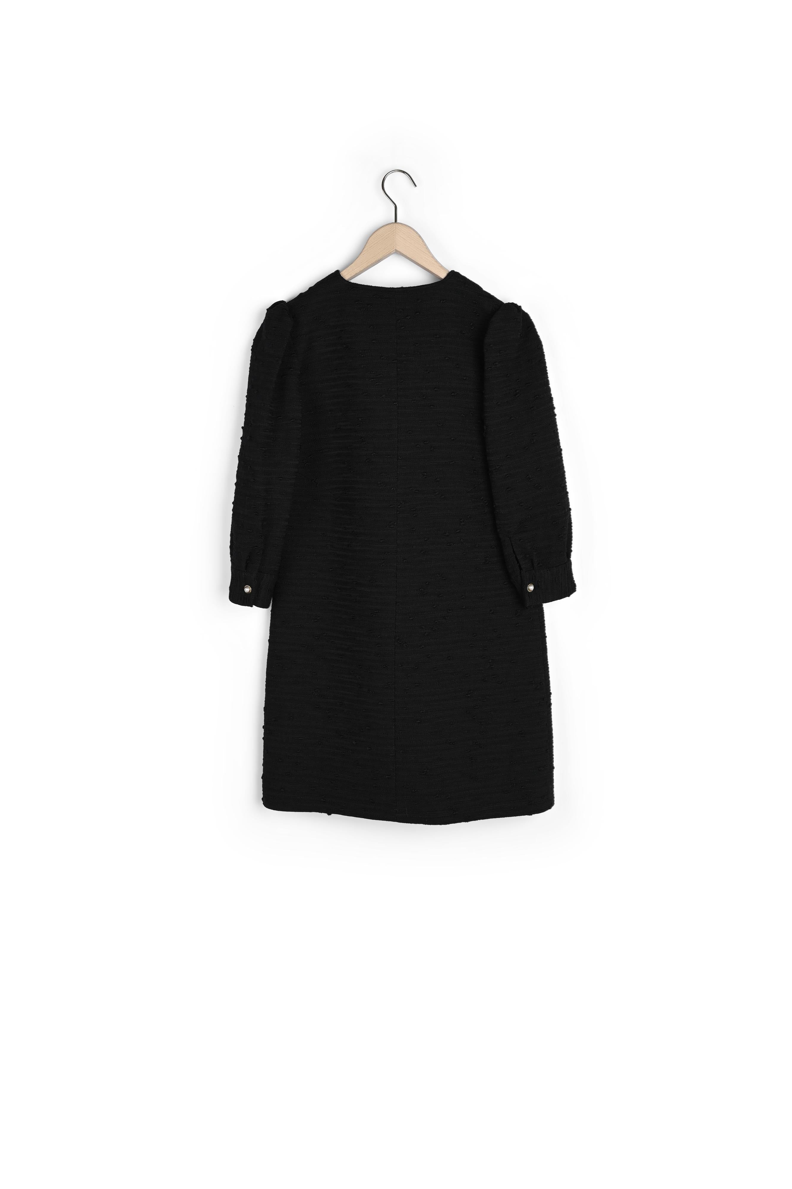 Robe Rosel noire en tweed Faume - seconde main