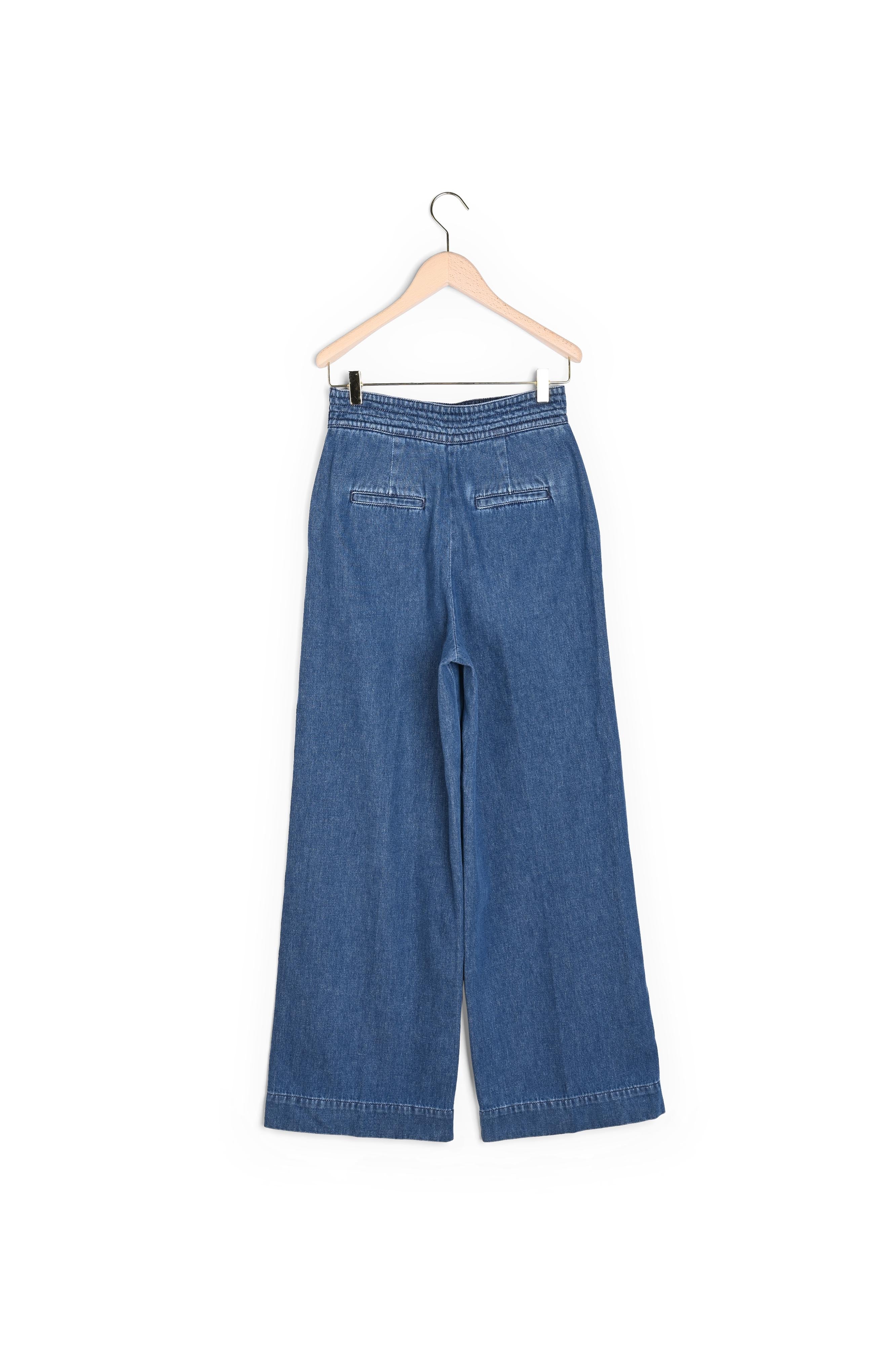 Jean taille haute bleu indigo Faume - seconde main