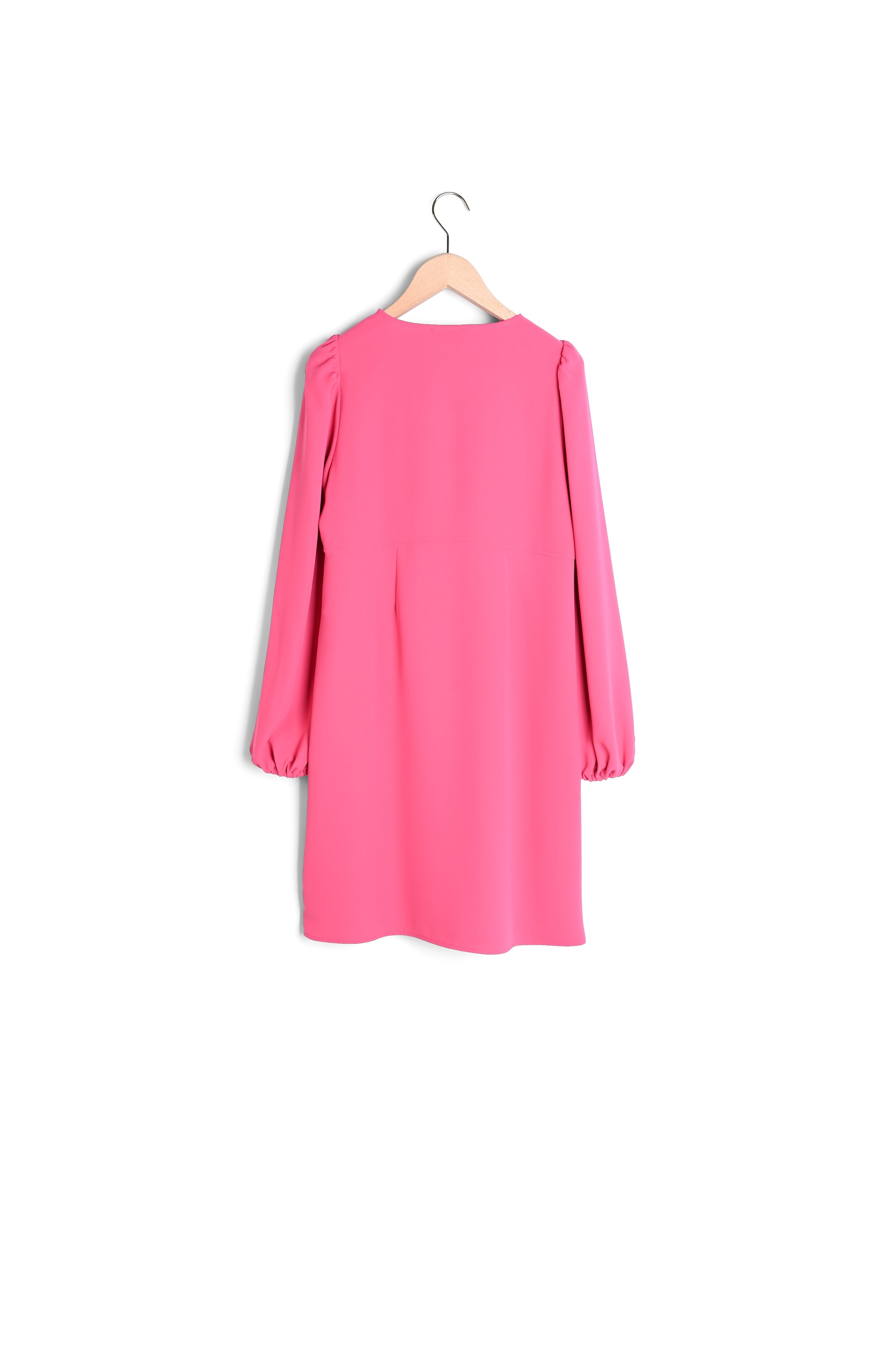 Robe Rolis rose fuchsia en crêpe Faume - seconde main