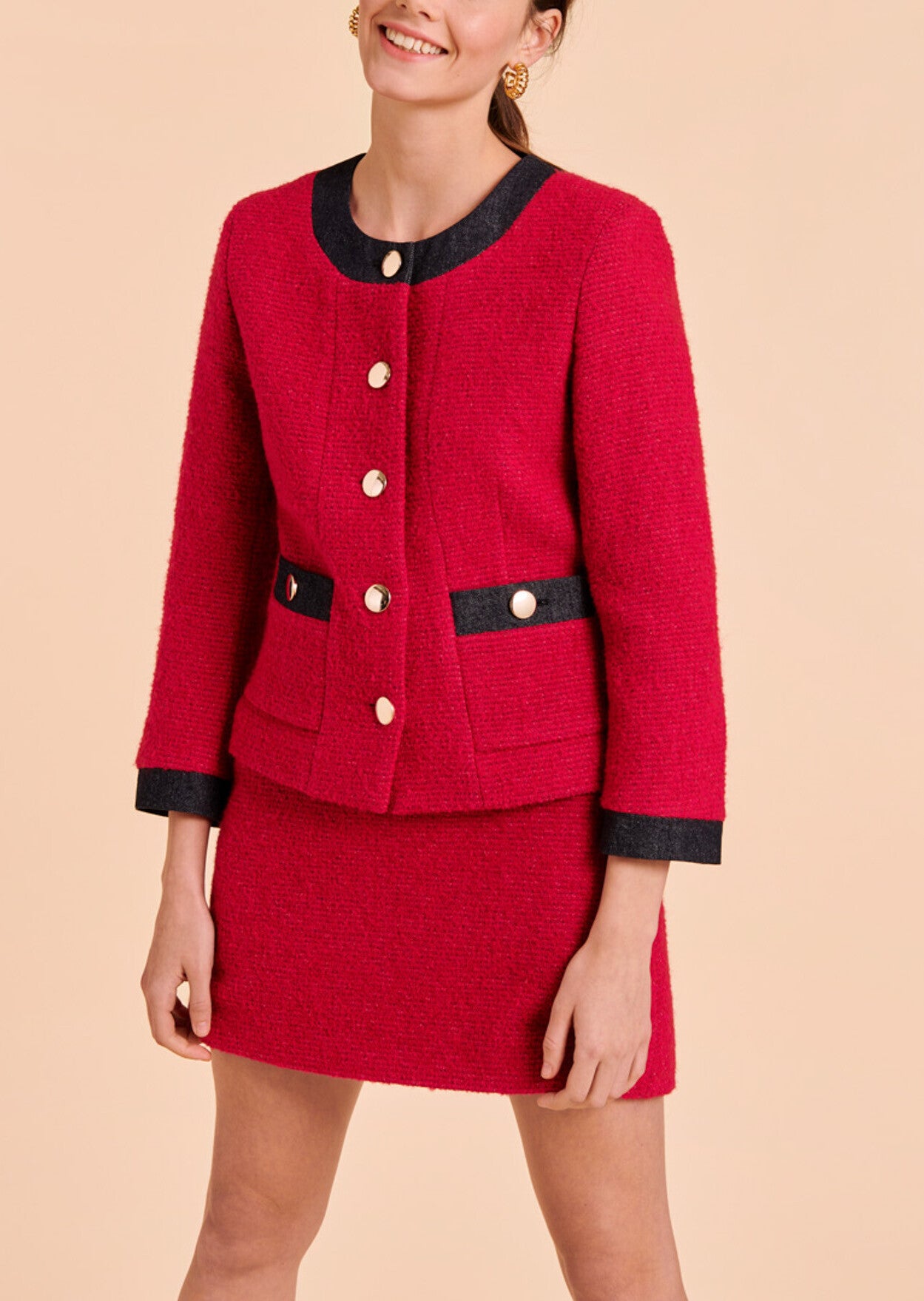 Veste Valda rouge Faume - seconde main