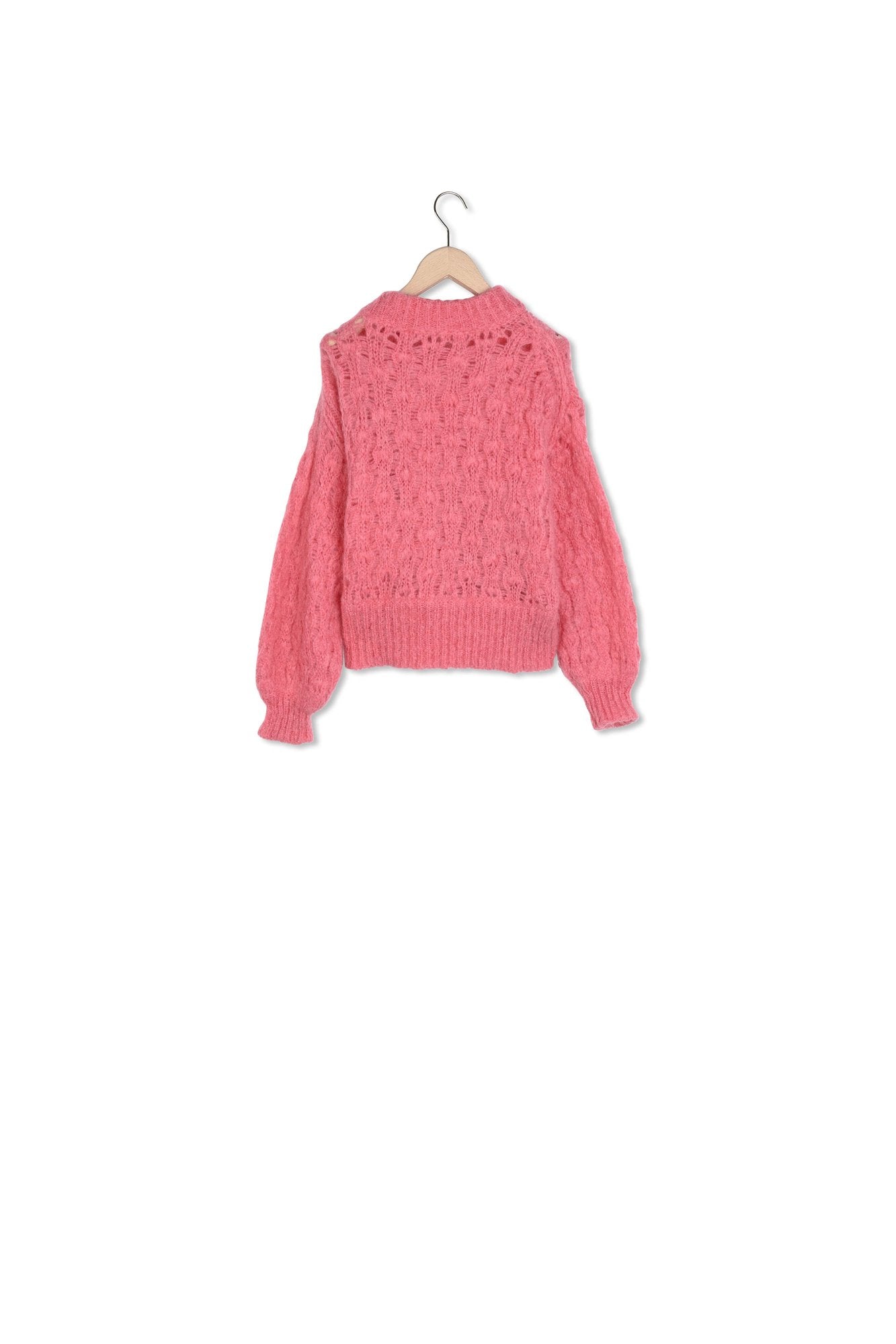 Pull Parasol rose en mohair Faume - seconde main
