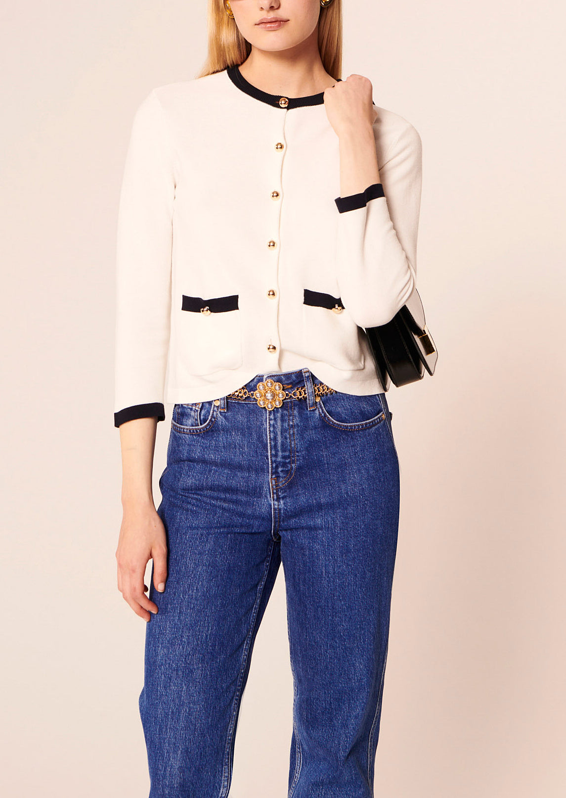 Gilet Georgina écru en coton Faume - seconde main