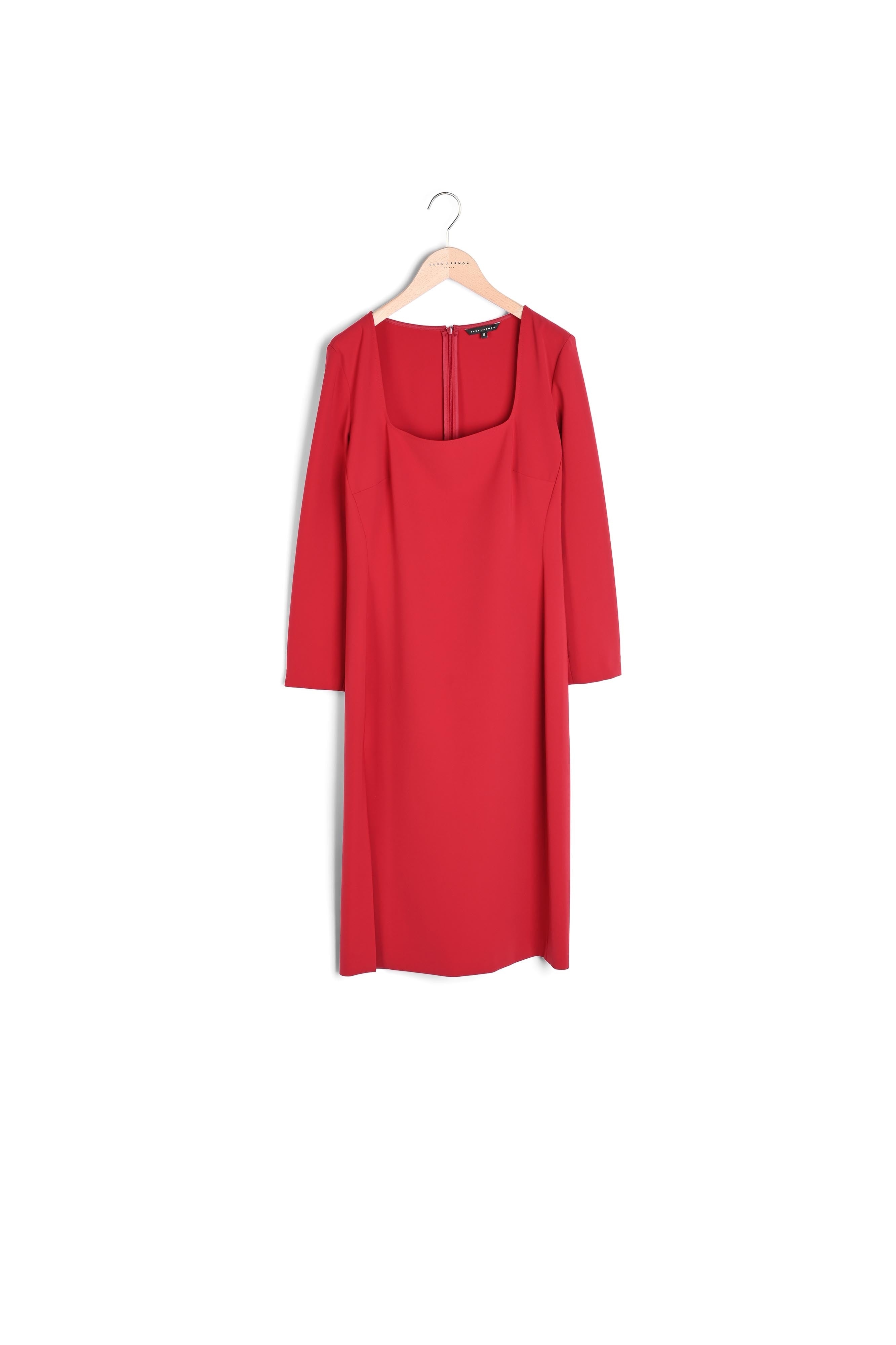 Robe midi Ringo en tailleur stretch flamme Faume - seconde main