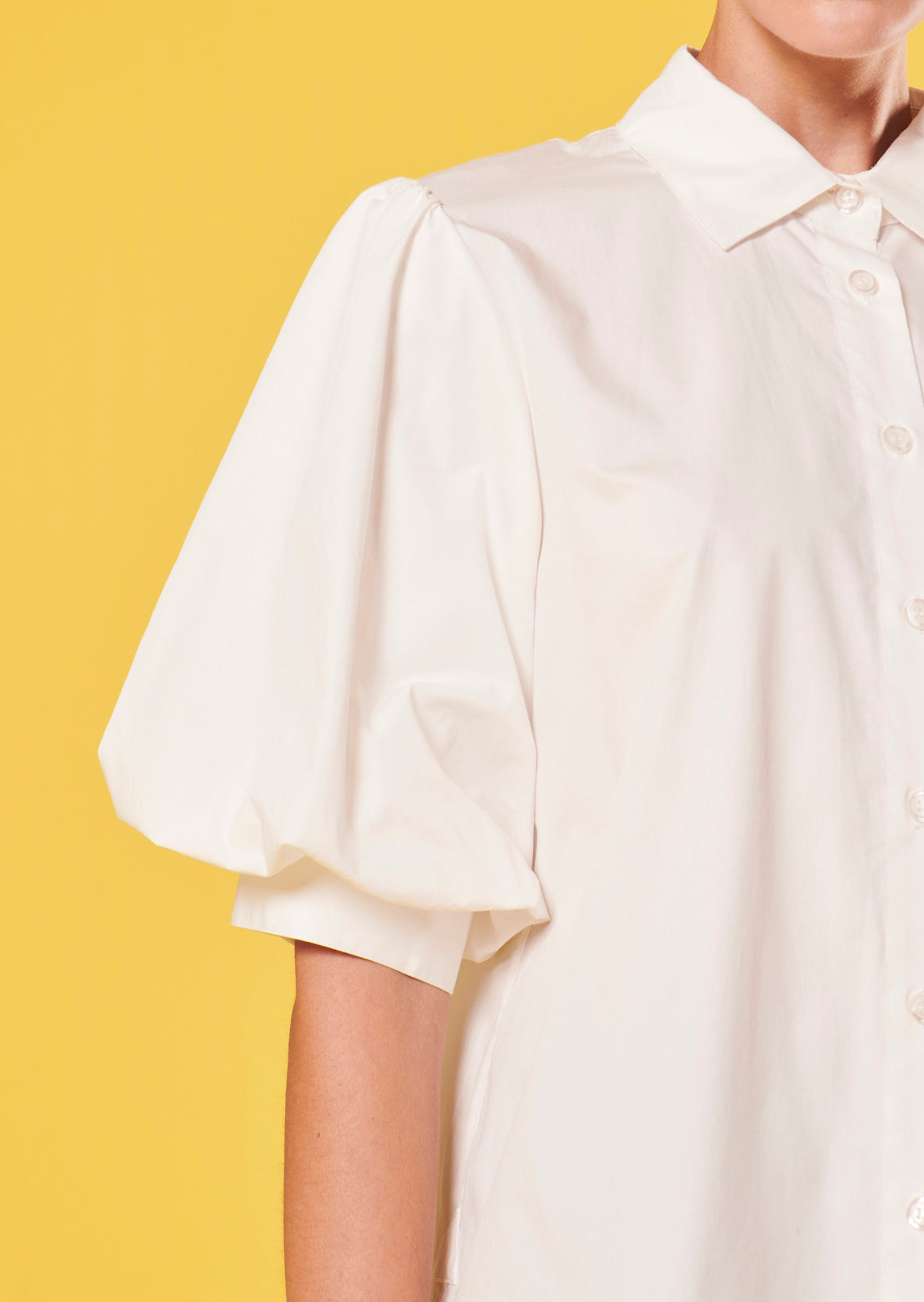 Chemise Calypso blanche en popeline Faume - seconde main