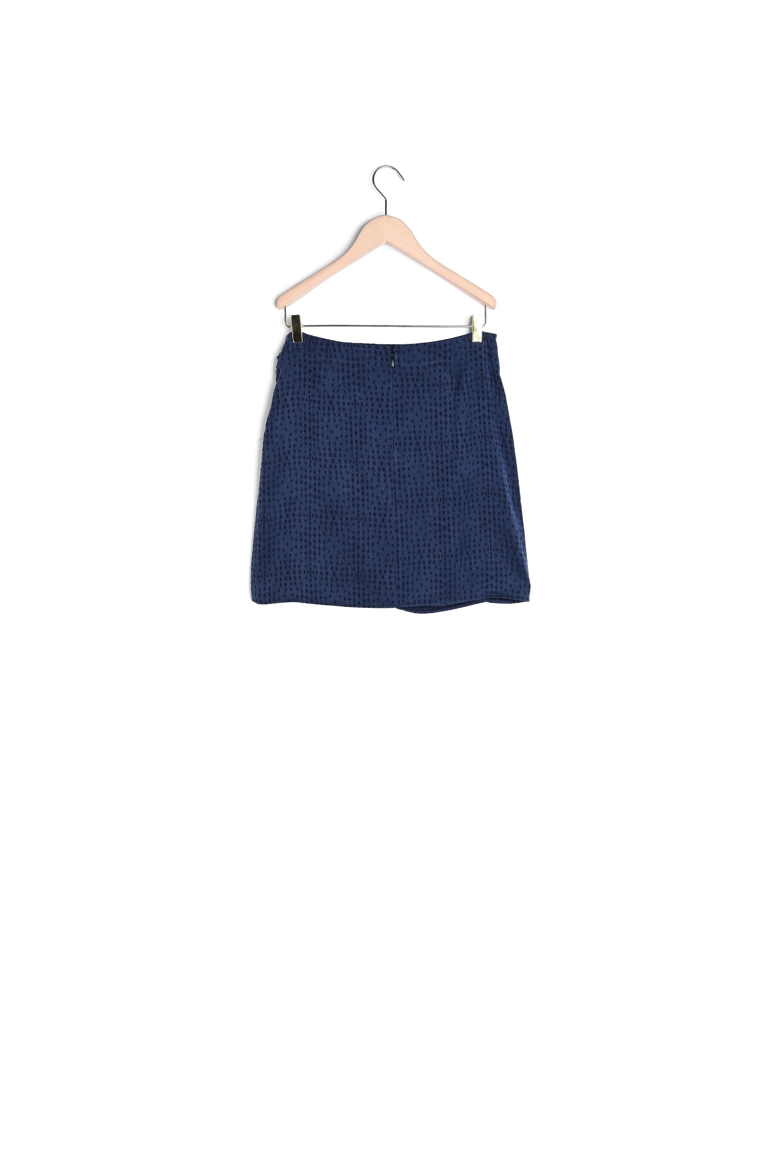 Jupe Jaga marine en jacquard Faume - seconde main