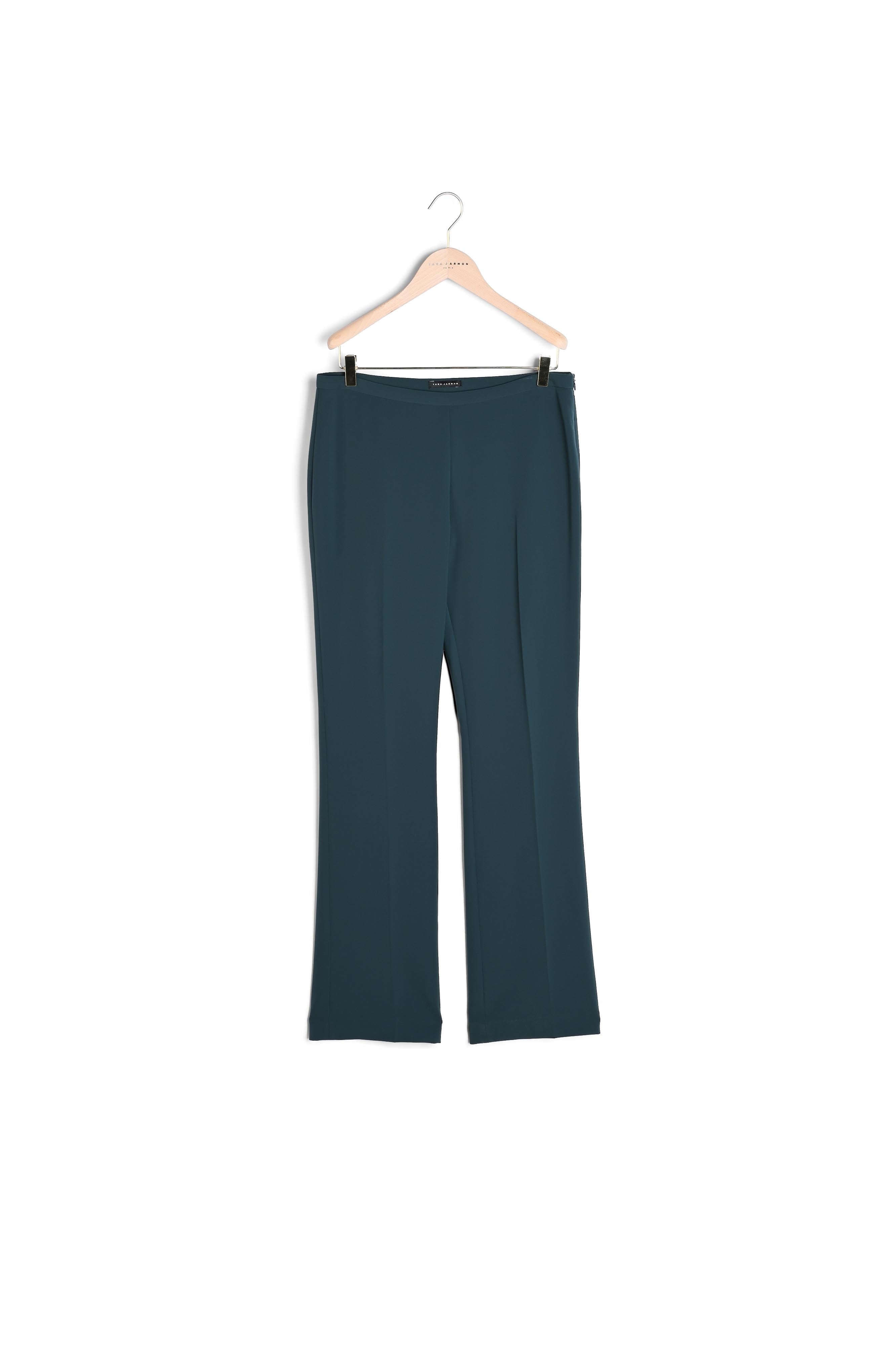 Pantalon Paiva en tailleur stretch vert bouteille Faume - seconde main