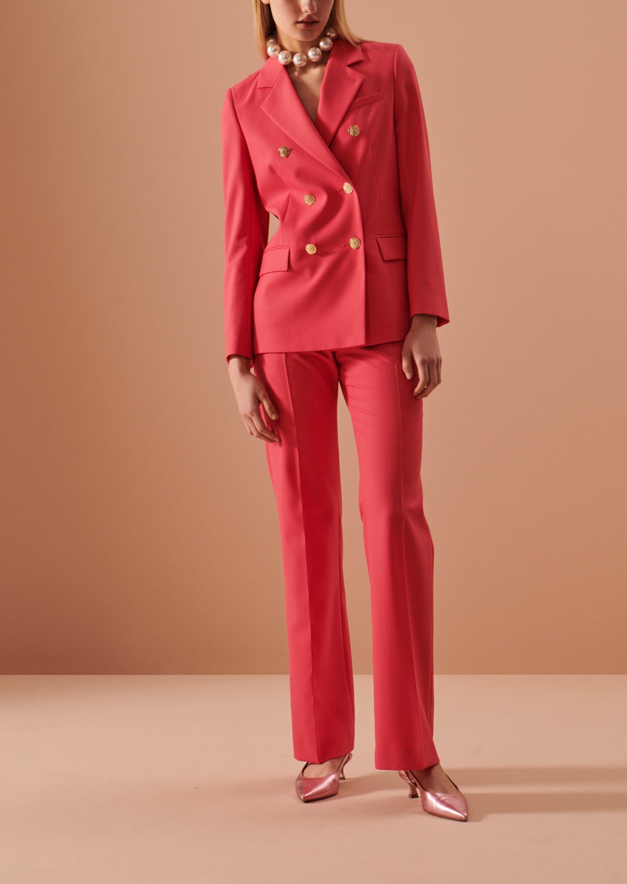 Veste Virgie rose en laine froide Faume - seconde main