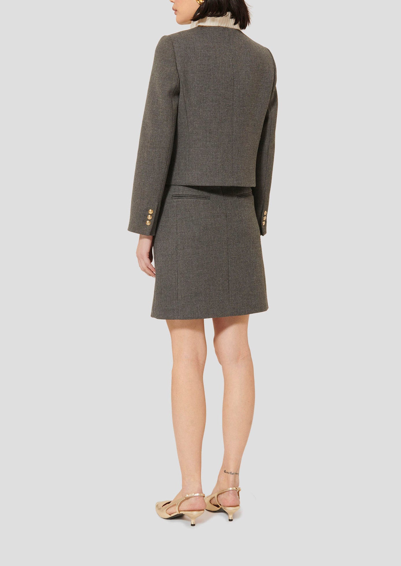 Veste grise en toile compacte Vesna Faume - seconde main