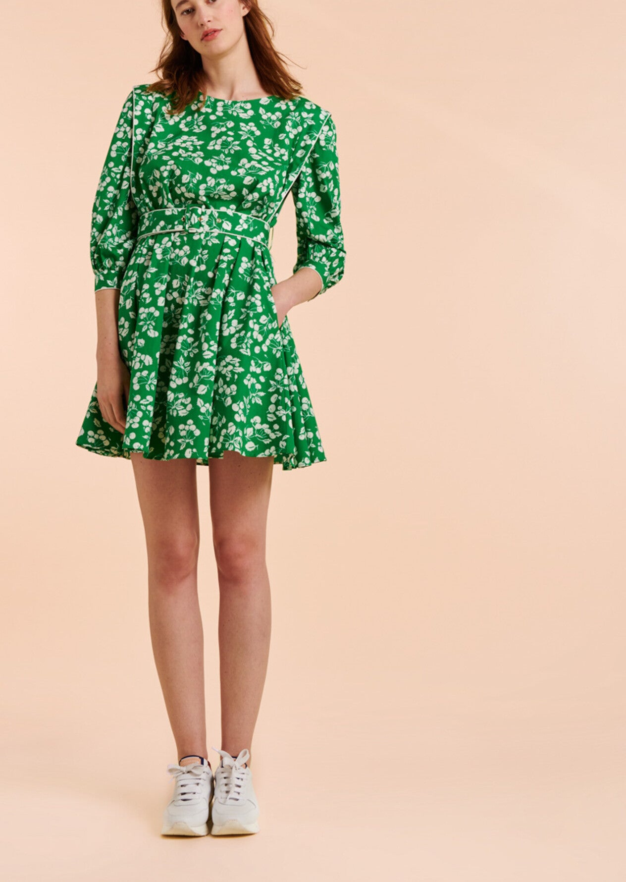 Robe Ravenna vert en coton Faume - seconde main