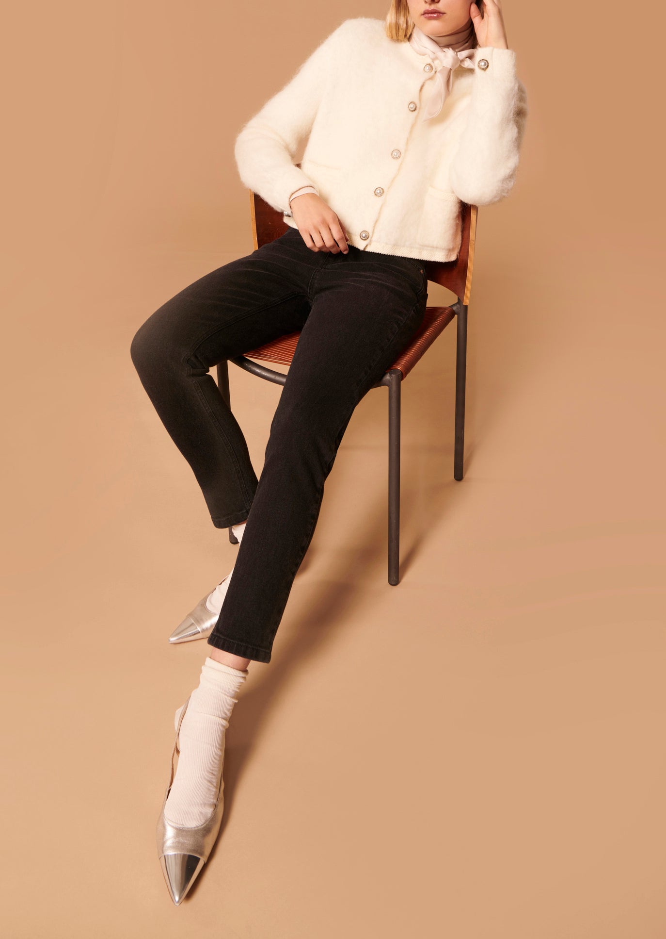 Jean John noir en denim Faume - seconde main