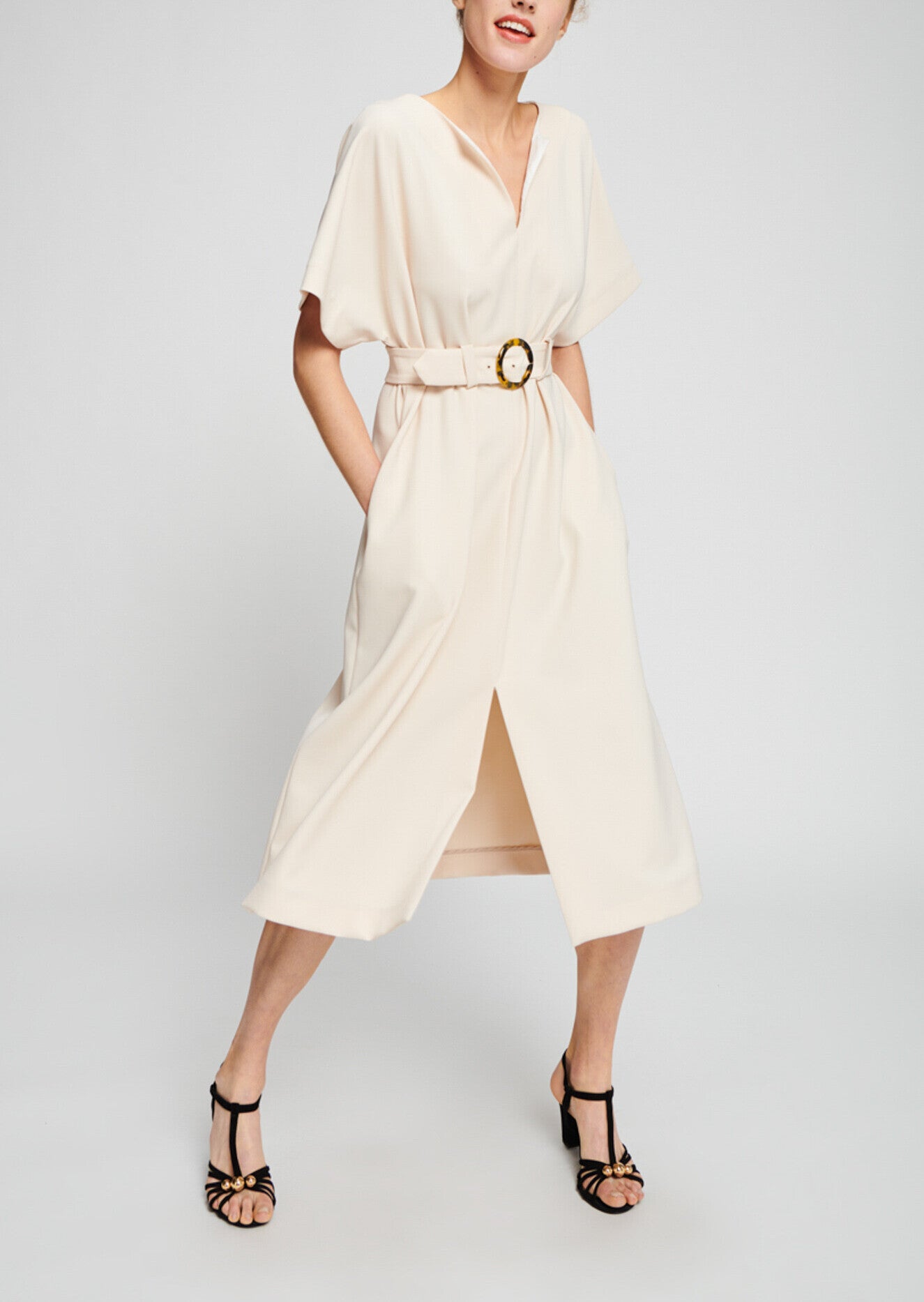 Robe écrue mi-longue Faume - seconde main