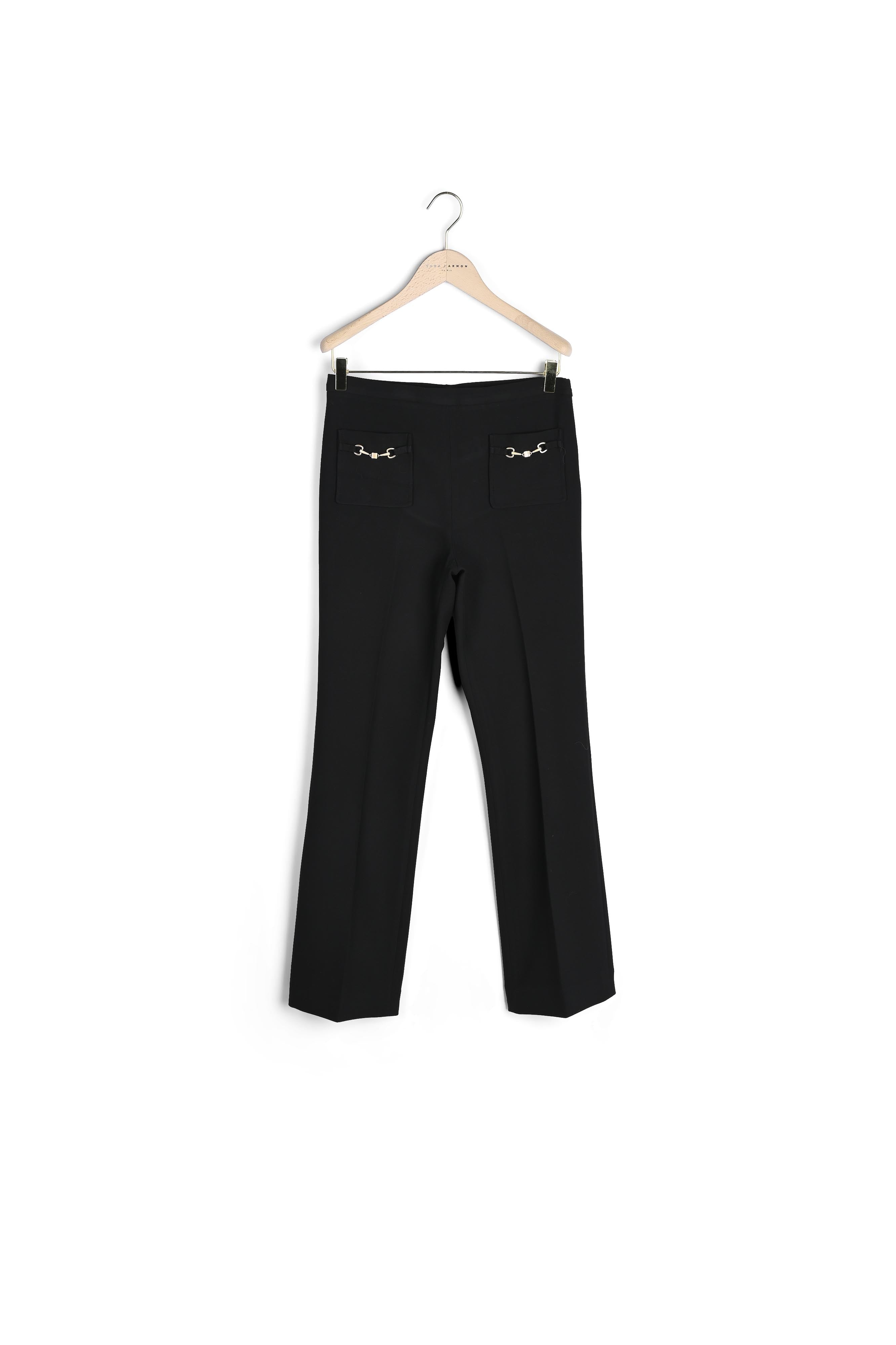 Pantalon Polynesie noir en toile double Faume - seconde main