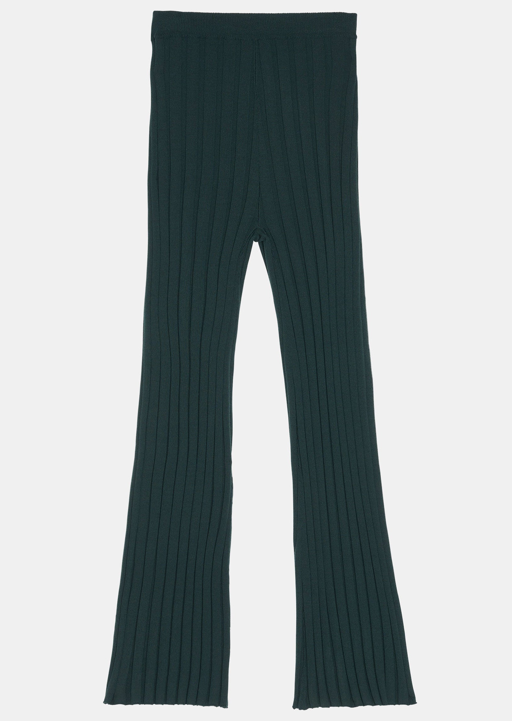 Pantalon Pannacotta vert en laine merinos Faume - seconde main