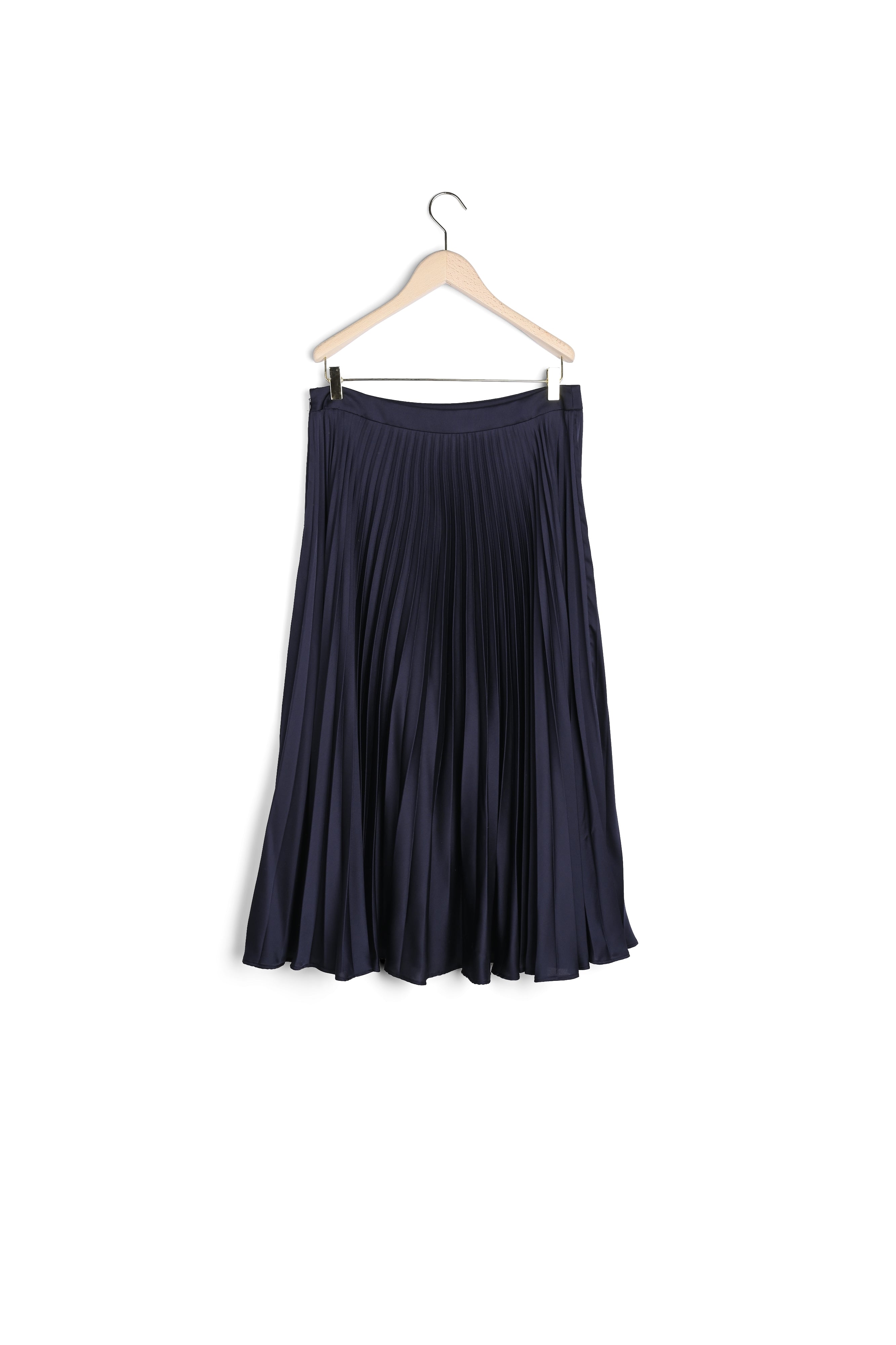 Jupe Juline bleu nuit plissée Faume - seconde main