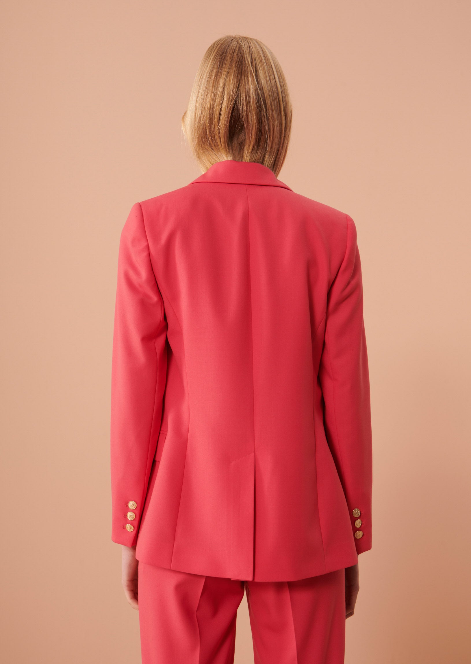 Veste Virgie rose en laine froide Faume - seconde main