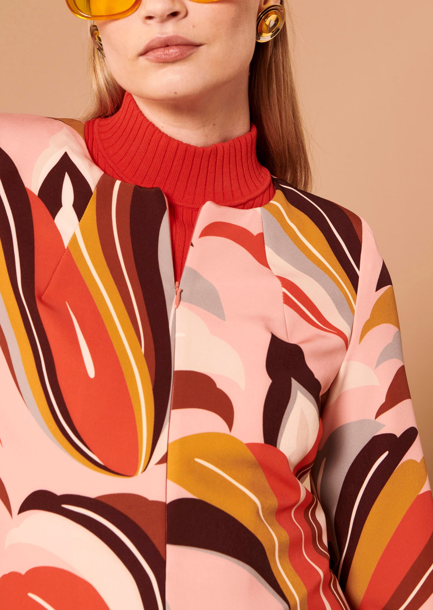 Robe Rosita marron imprimé graphique Faume - seconde main