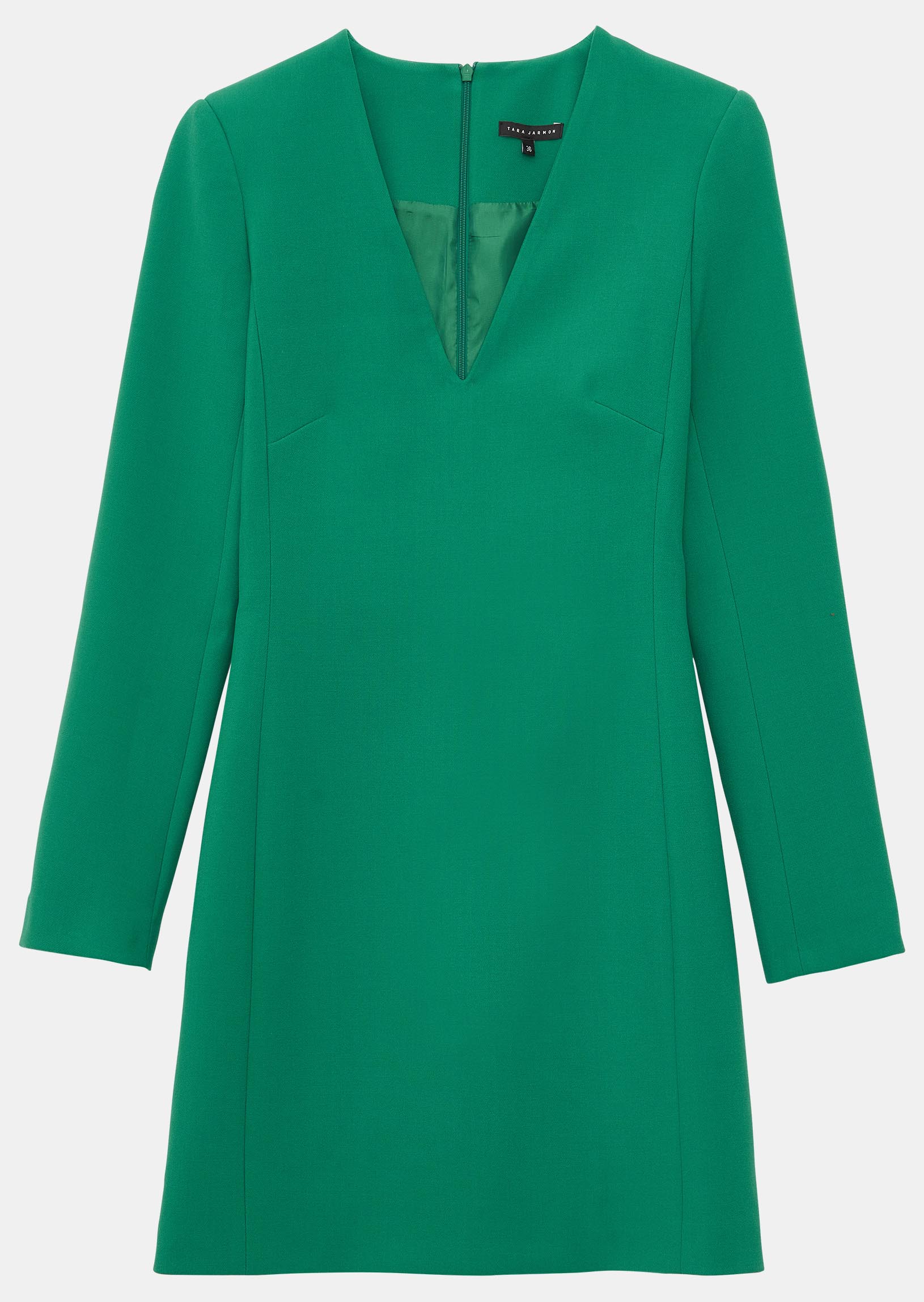 Robe Rajani menthe col V en toile double Faume - seconde main