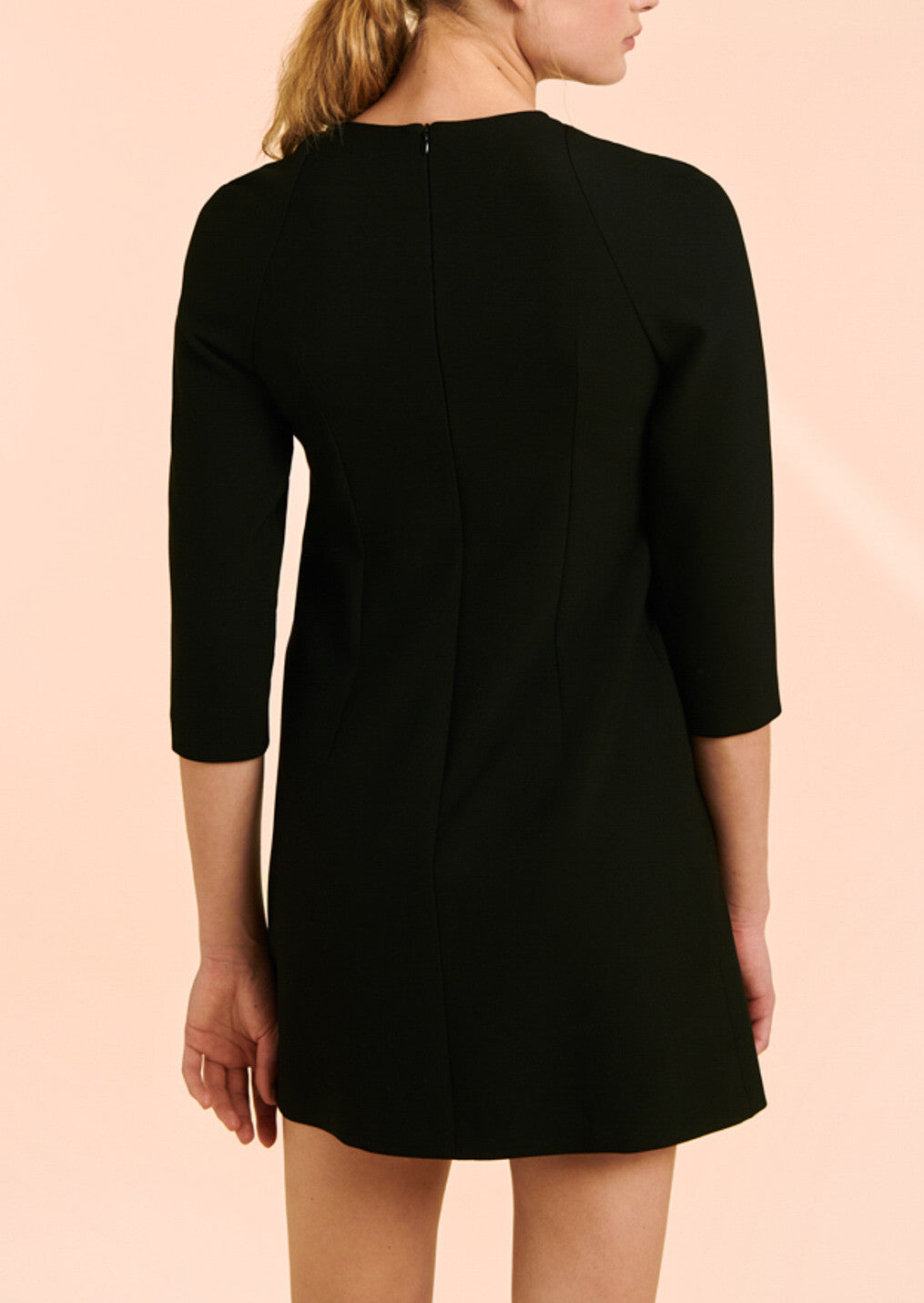 Robe Renata noire en toile double Faume - seconde main