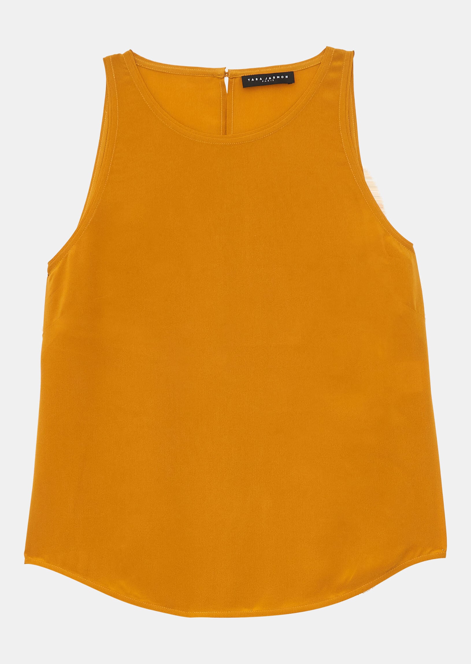 Top Taitia mordoré en crêpe Faume - seconde main