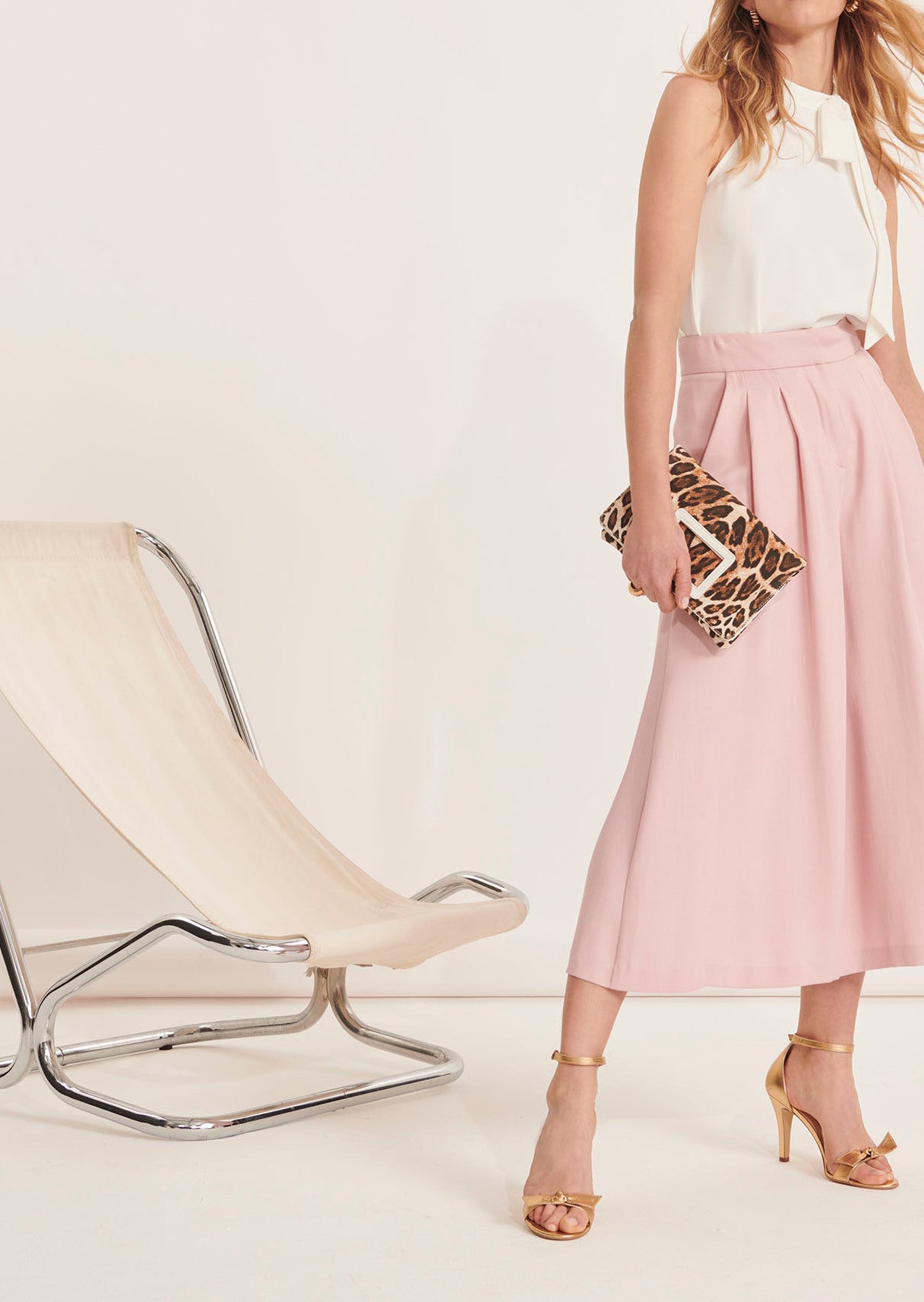 Pantalon Patsy rose pâle Faume - seconde main