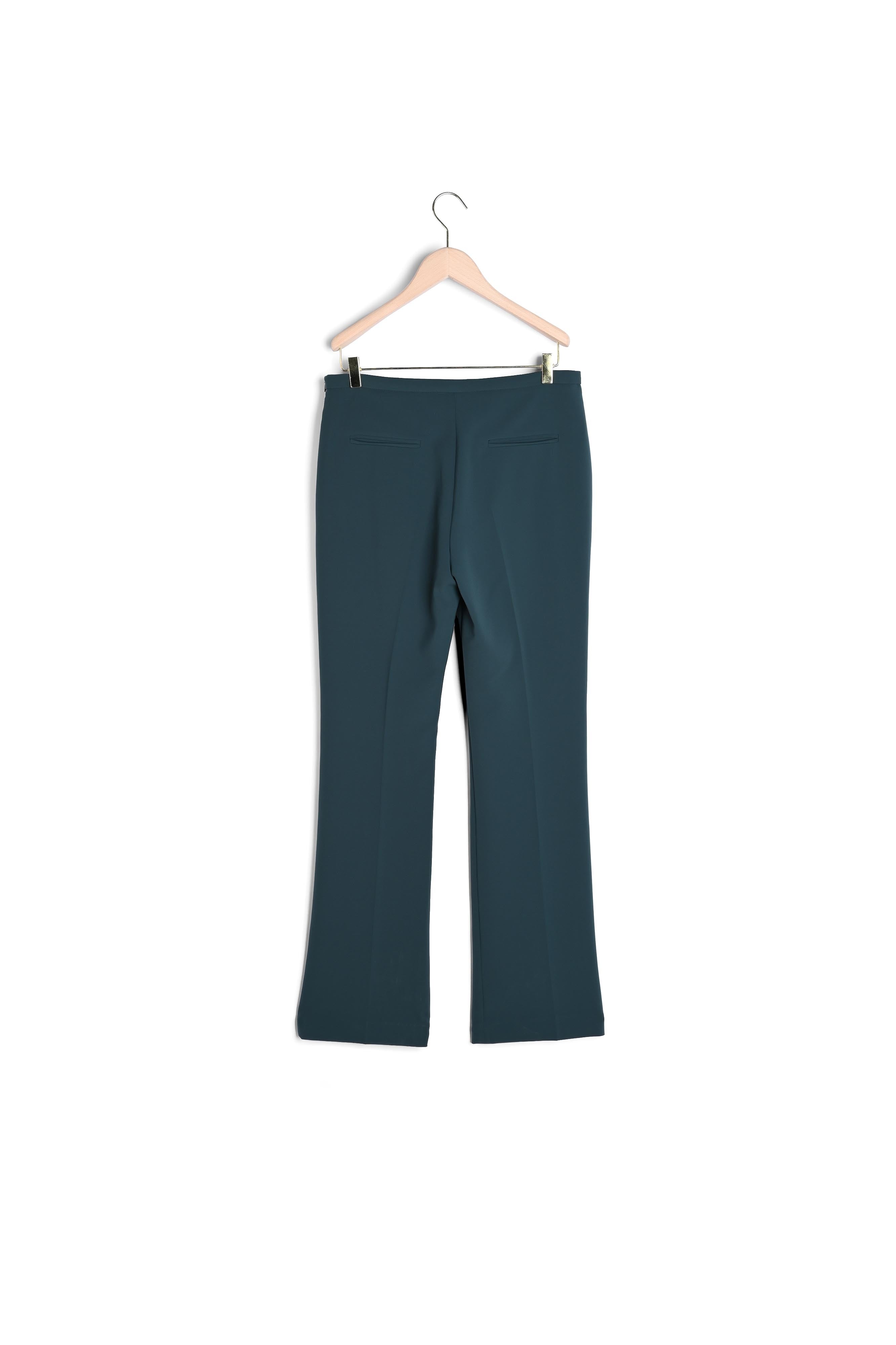 Pantalon Paiva en tailleur stretch vert bouteille Faume - seconde main