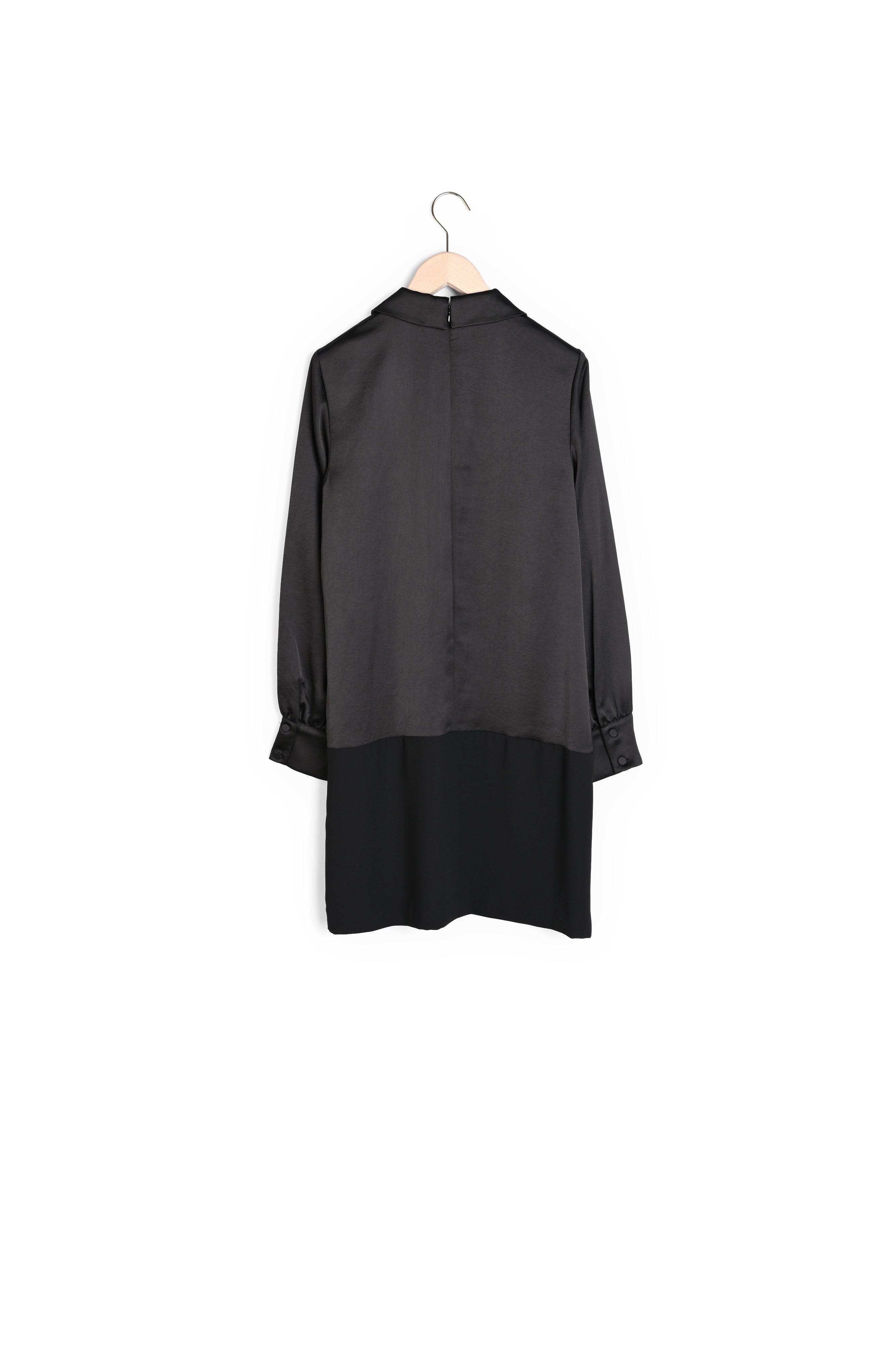 Robe Ravel noire en satin Faume - seconde main