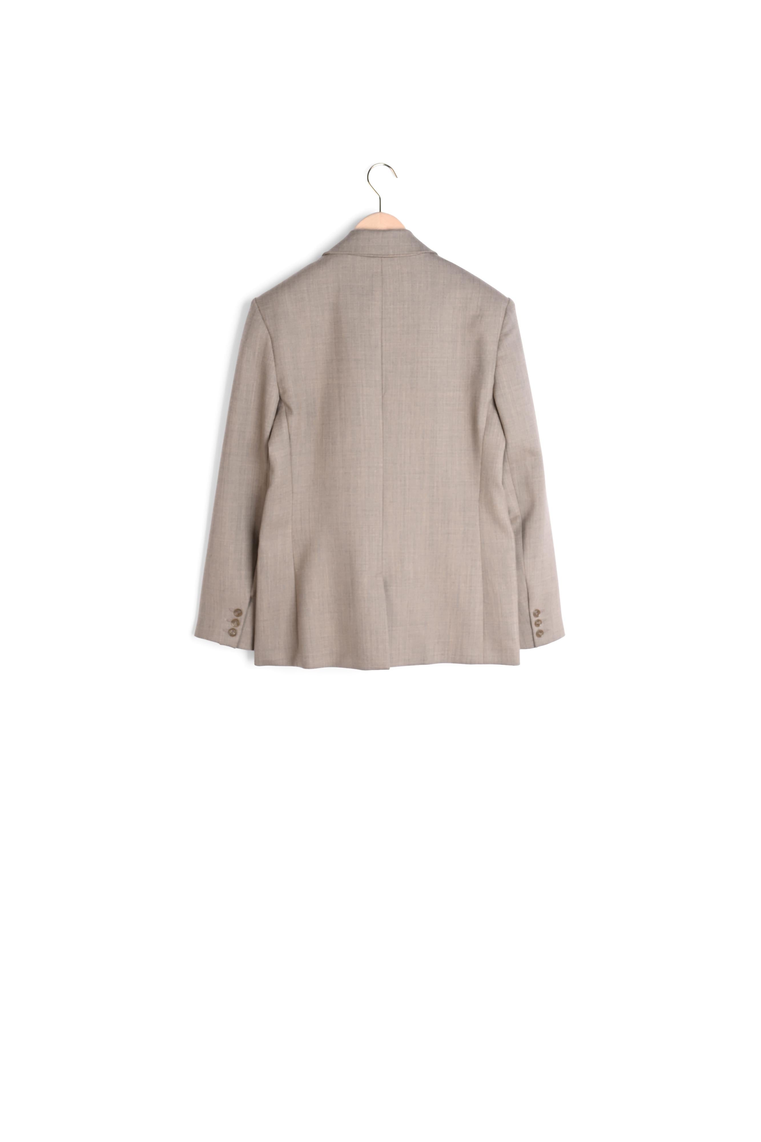 Veste Vasilie beige en flanelle Faume - seconde main