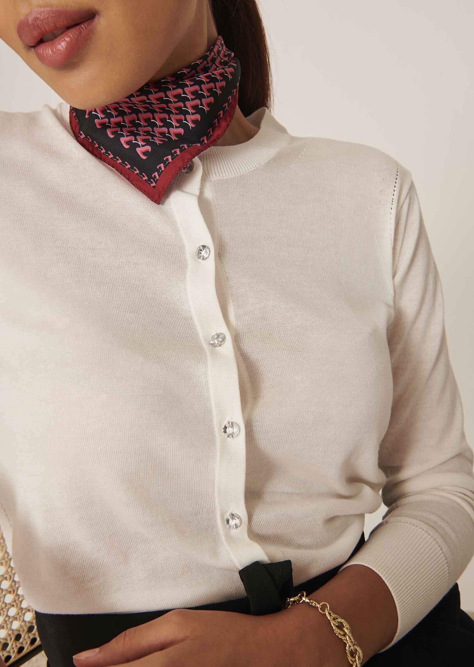 Gilet Geffrey écru en tencel extrafin Faume - seconde main