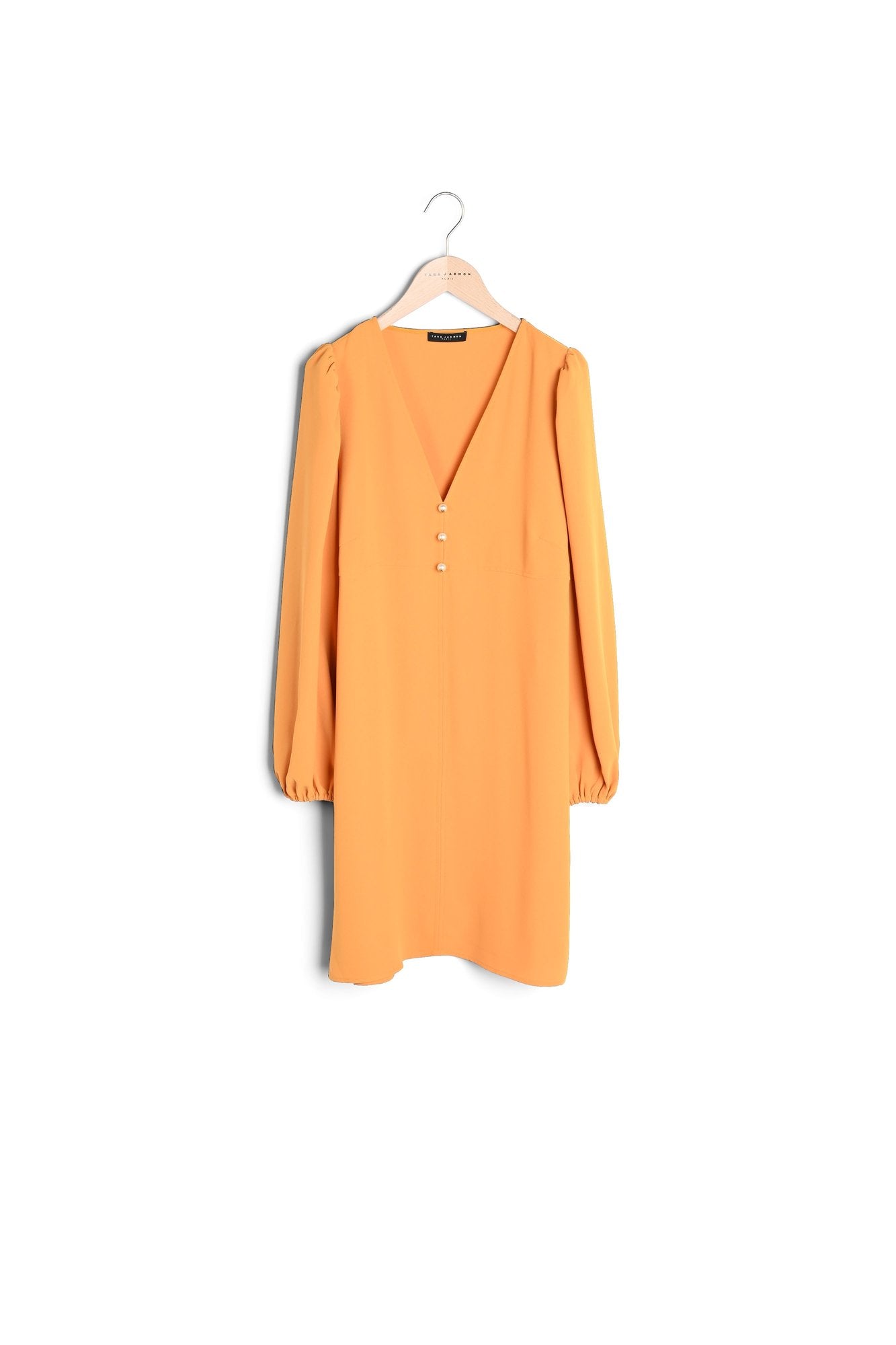 Robe Rolis jaune en crêpe Faume - seconde main