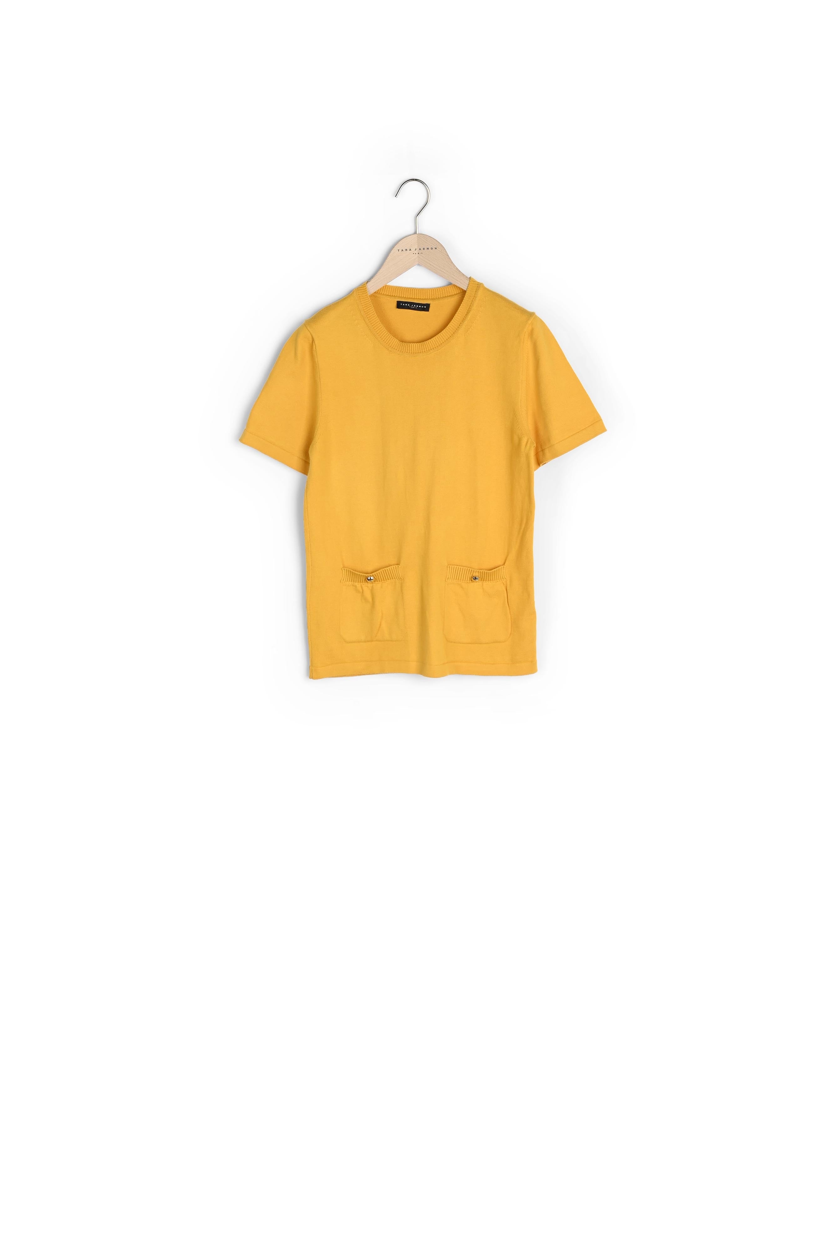 Pull Ponna jaune en coton fin Faume - seconde main