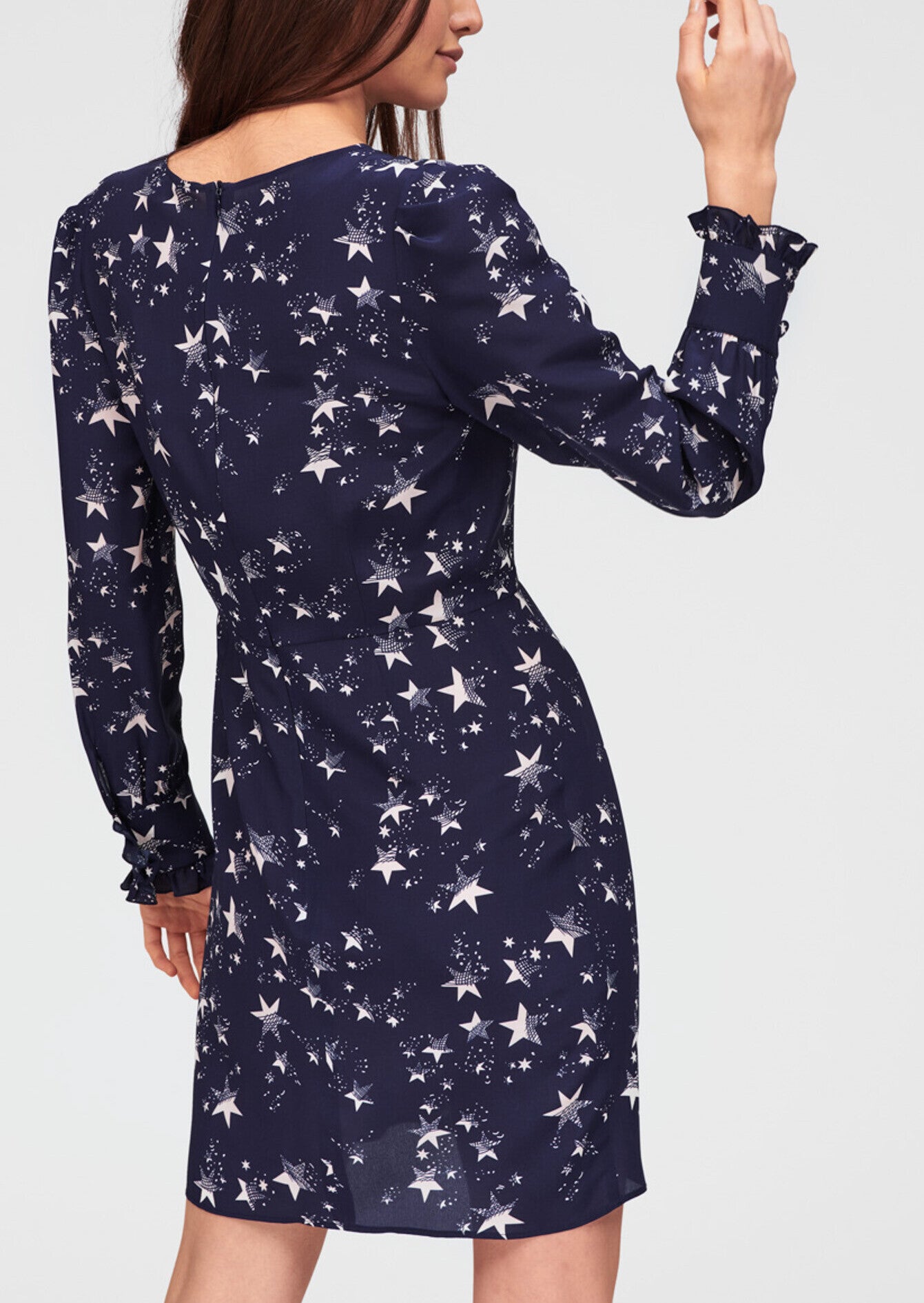 Robe bleu nuit motif étoile Faume - seconde main