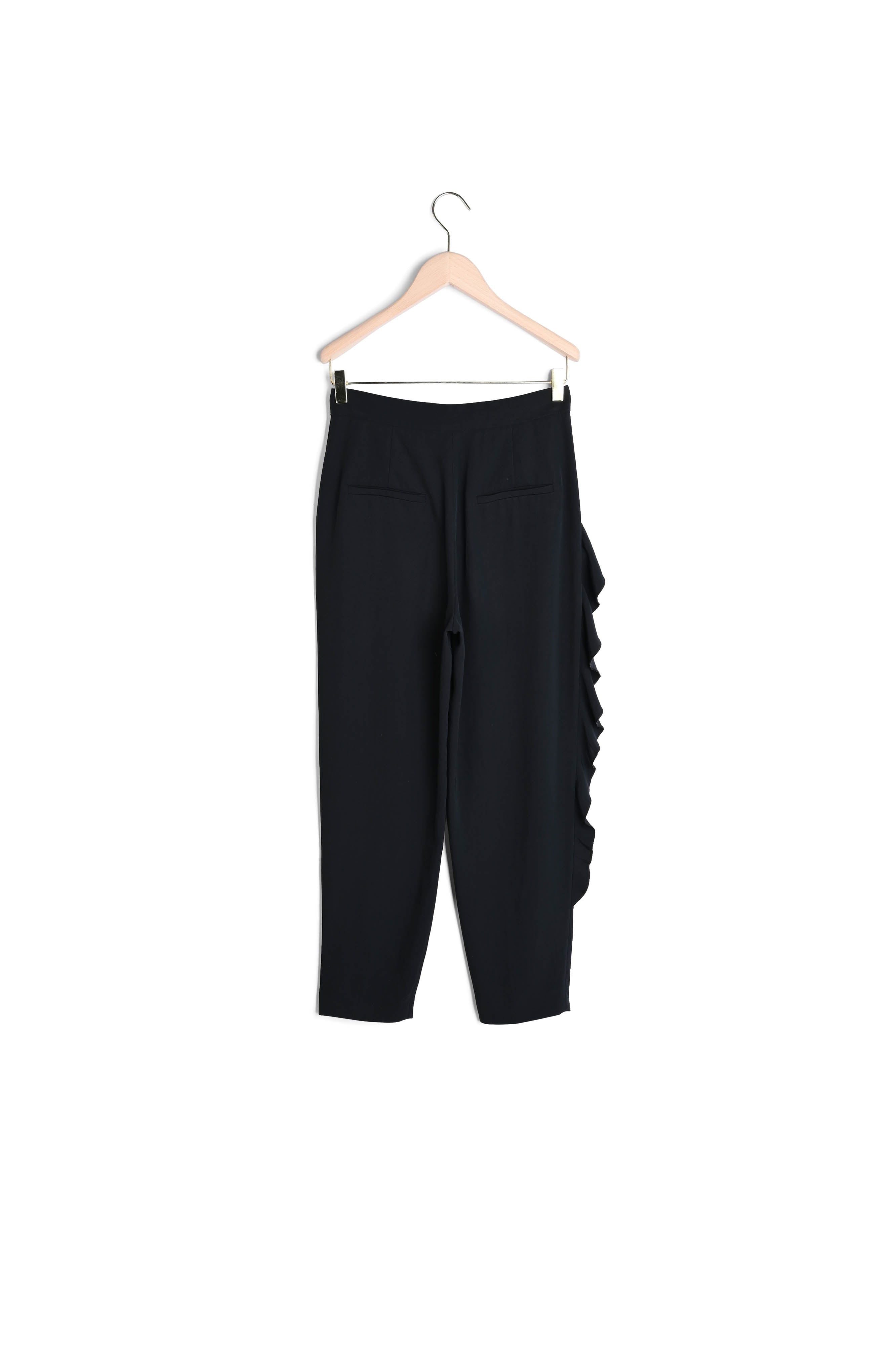 Pantalon noir en twill fluide Faume - seconde main