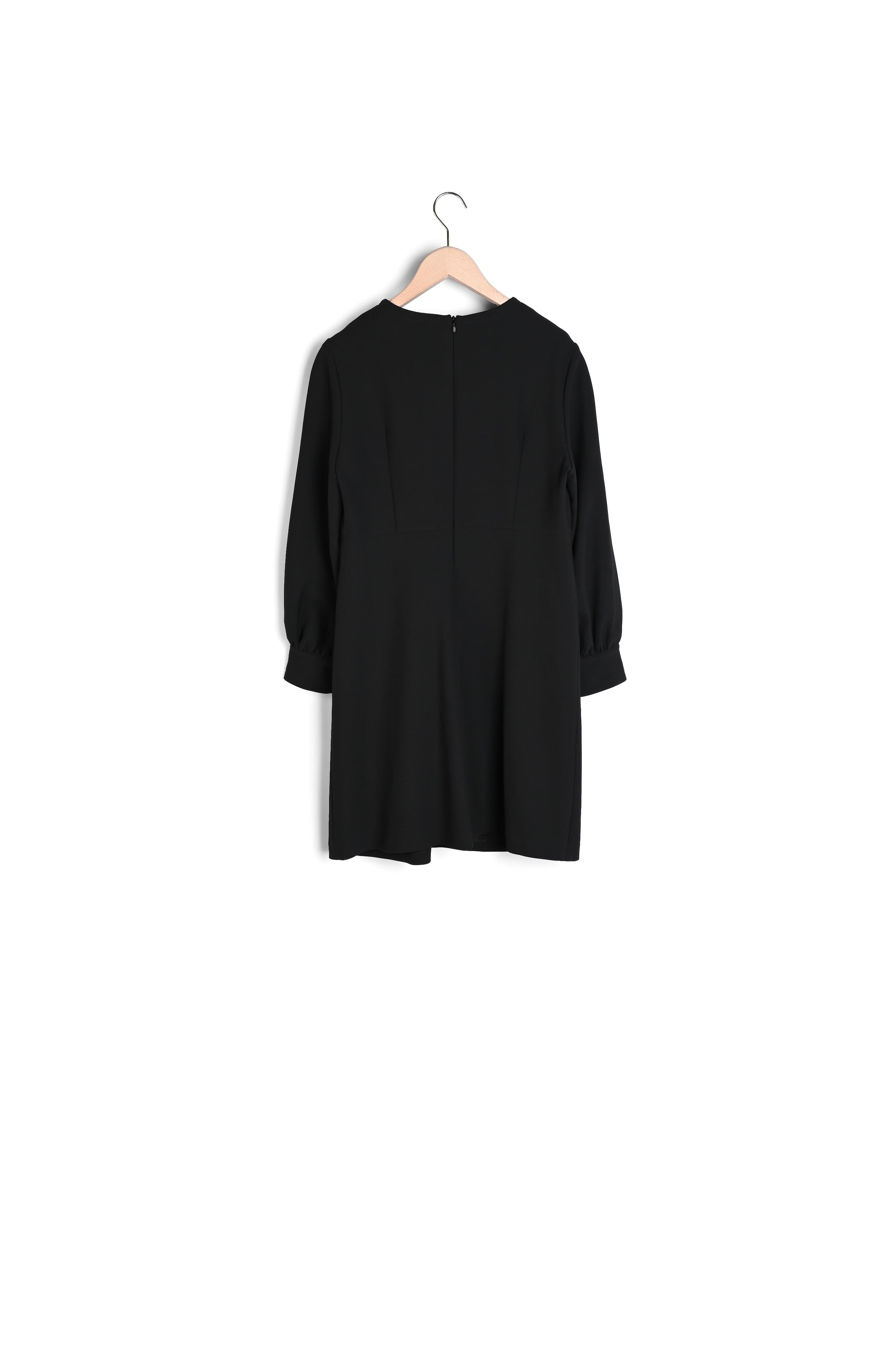 Robe Rose noir courte en crêpe Faume - seconde main