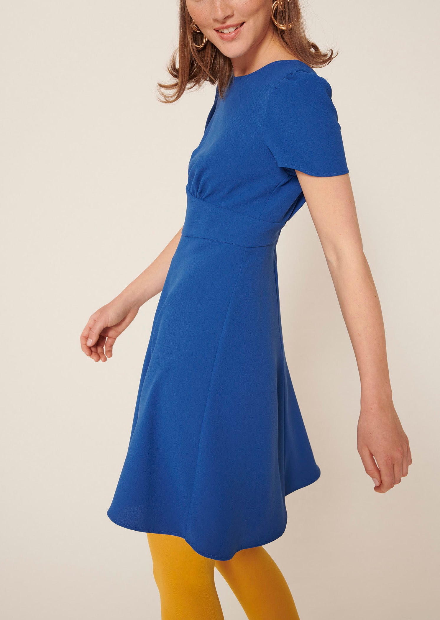 Robe Renetta bleue en crêpe Faume - seconde main