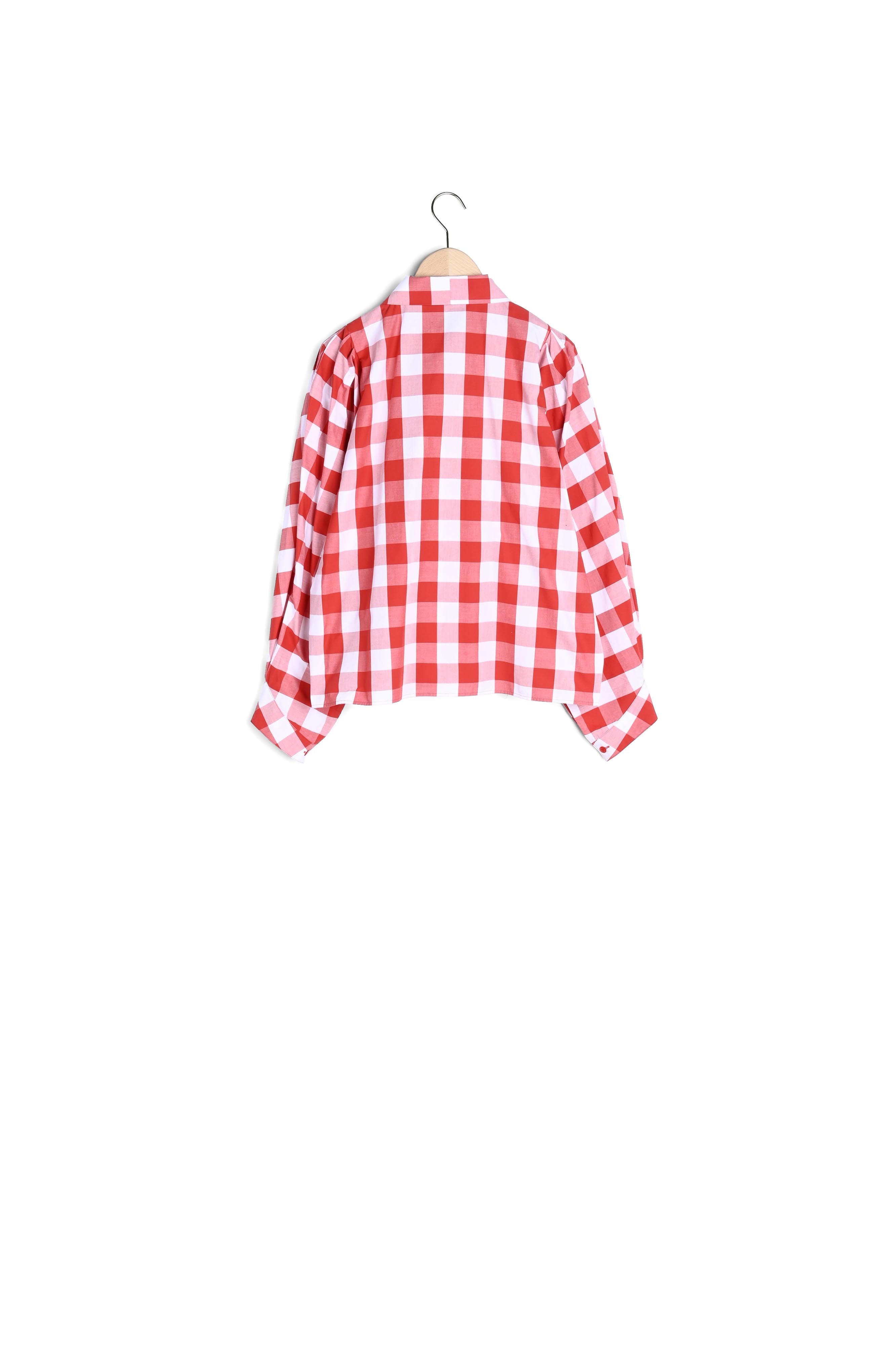 Chemise Candy vichy rouge en popeline Faume - seconde main