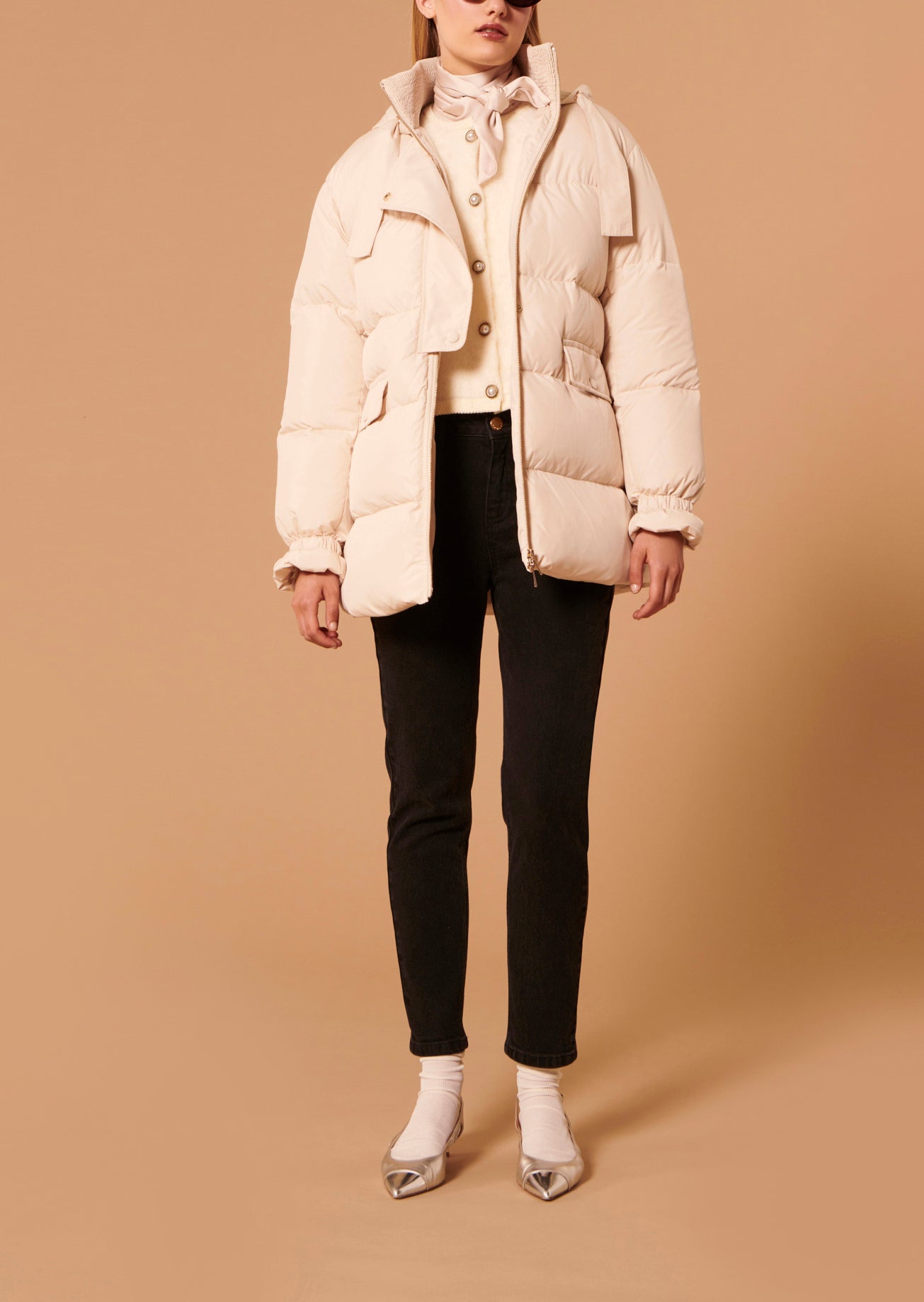 Doudoune Daphne écrue matelassée Faume - seconde main