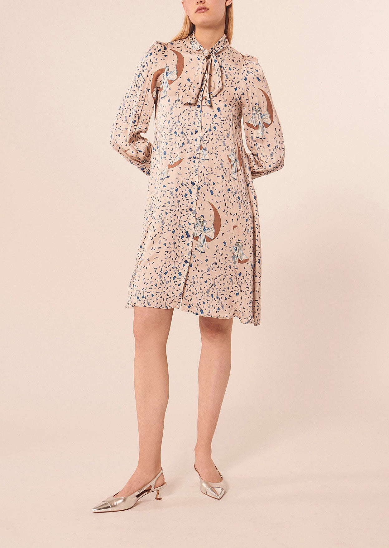 Robe Roccala beige imprimé Faume - seconde main