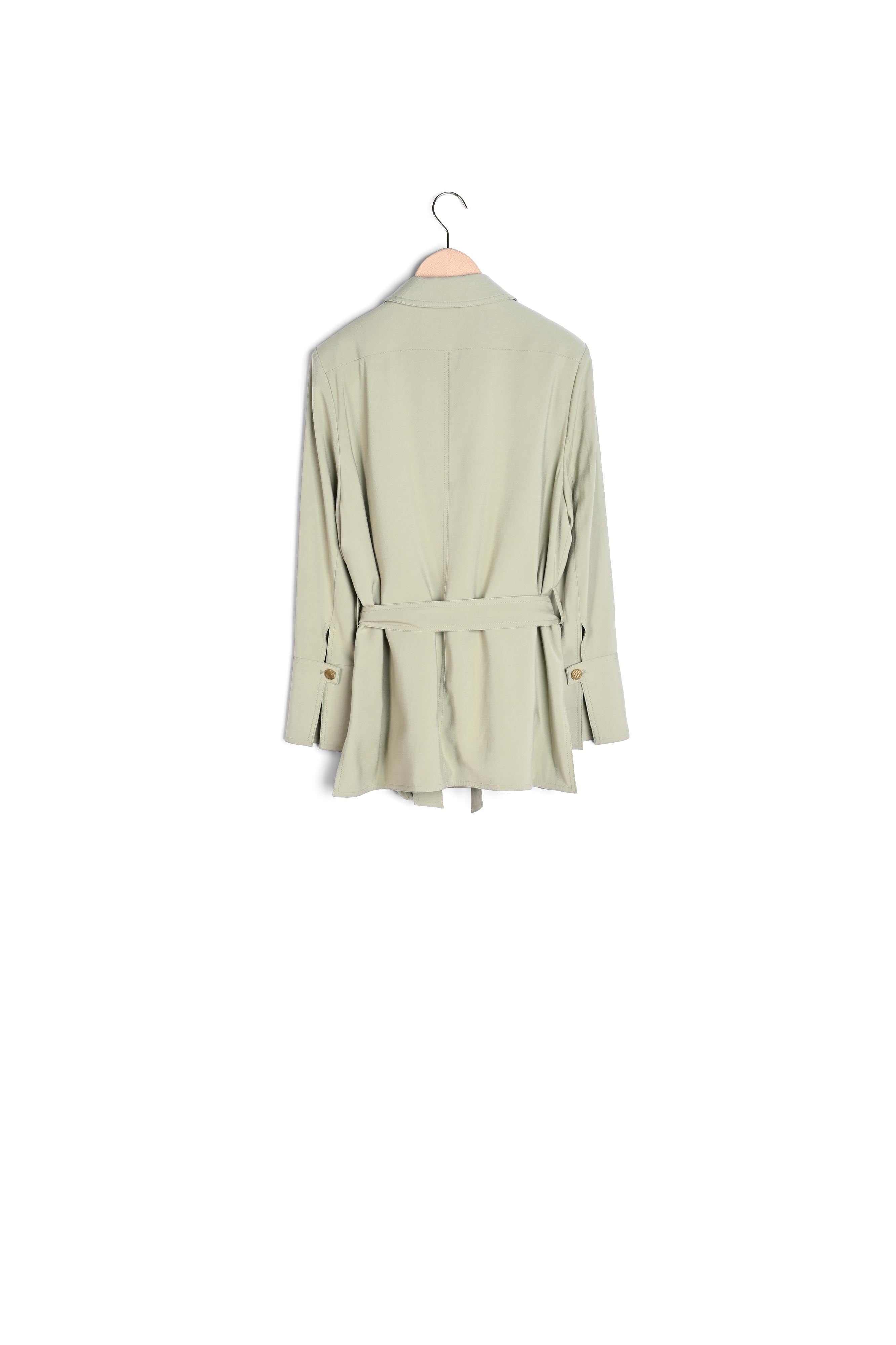 Saharienne Vivi vert pâle fluide en viscose Faume - seconde main