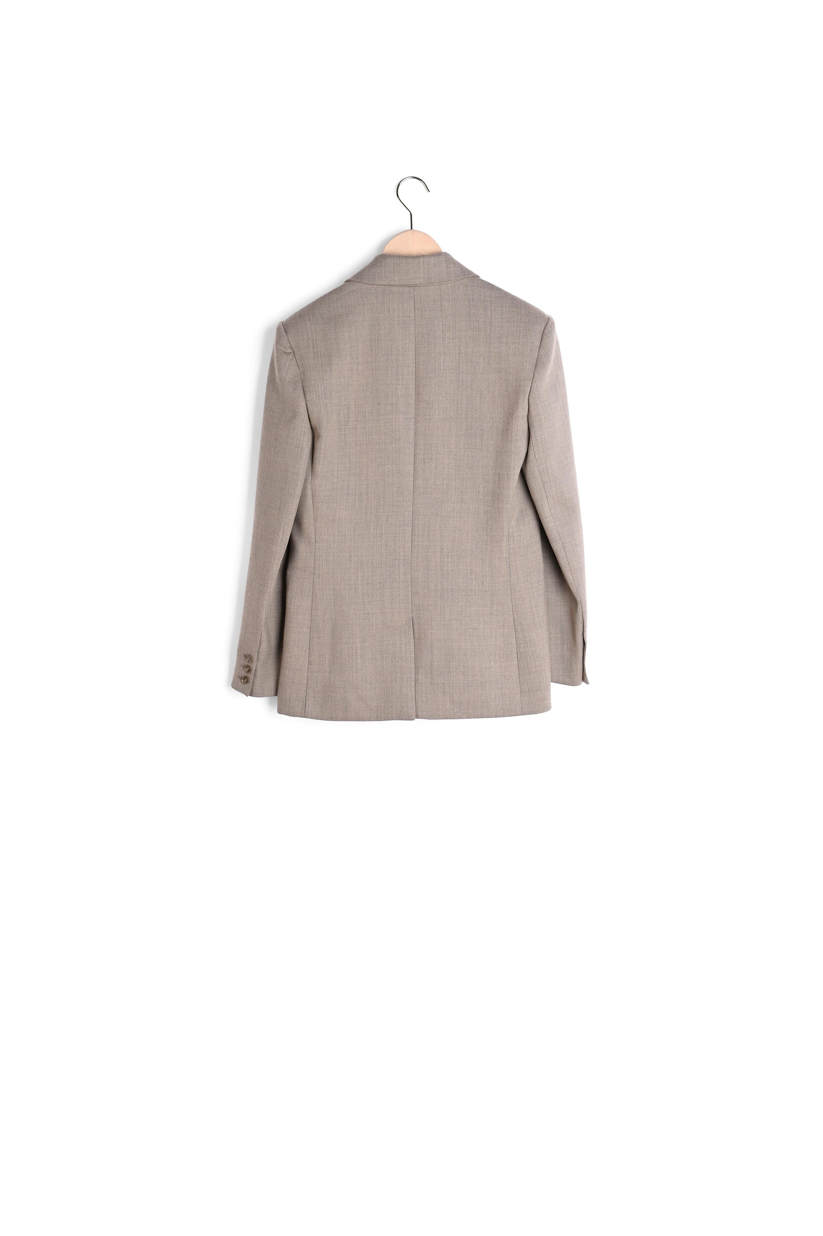 Veste Vasilie beige en flanelle Faume - seconde main