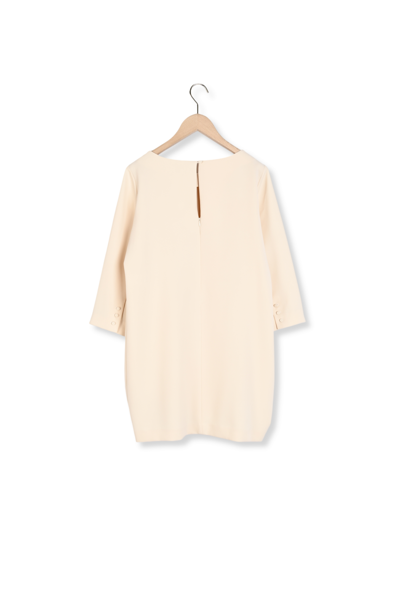 Robe beige en crêpe Faume - seconde main