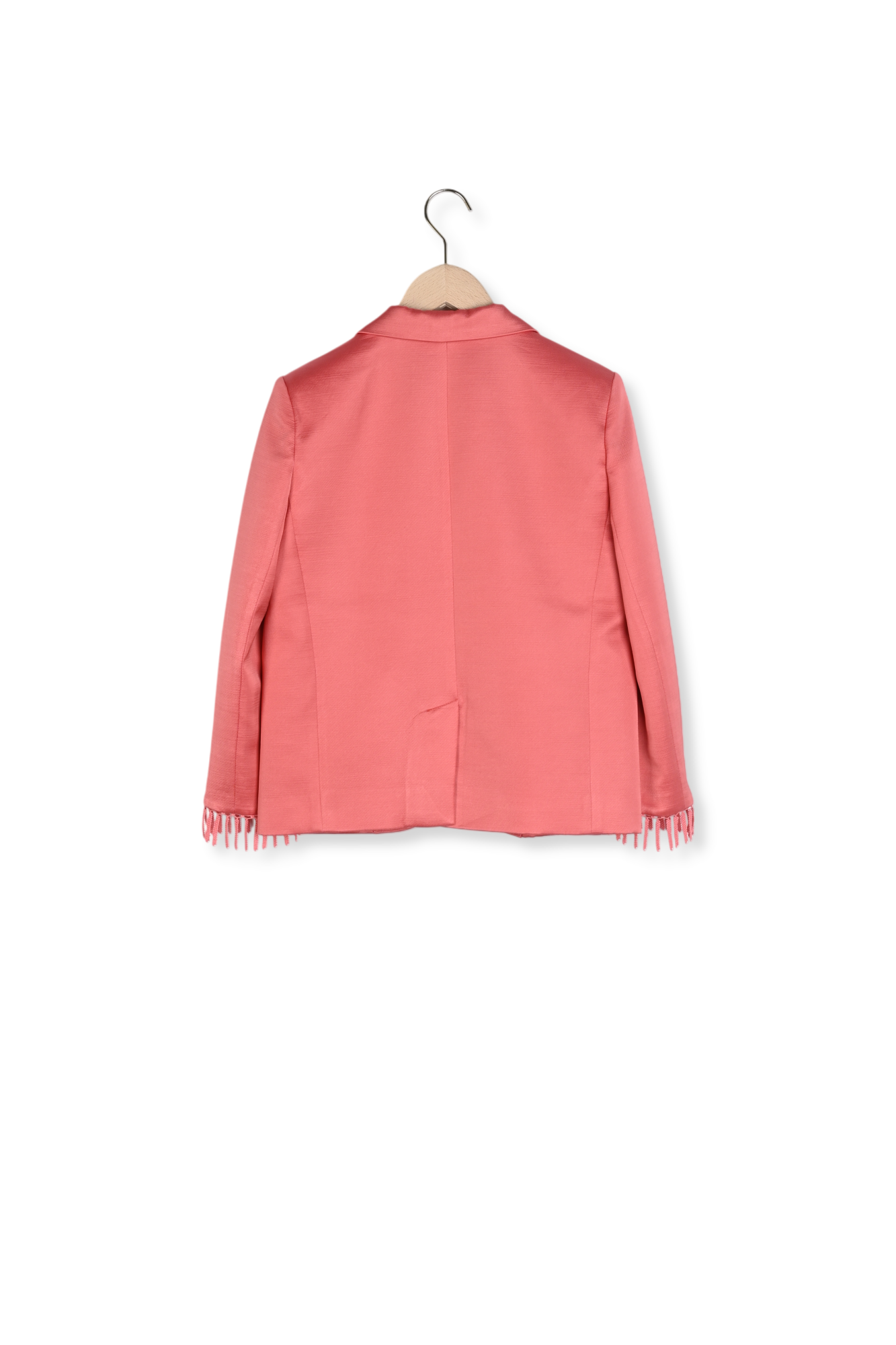 Veste rouge en lin satiné Valensole Faume - seconde main