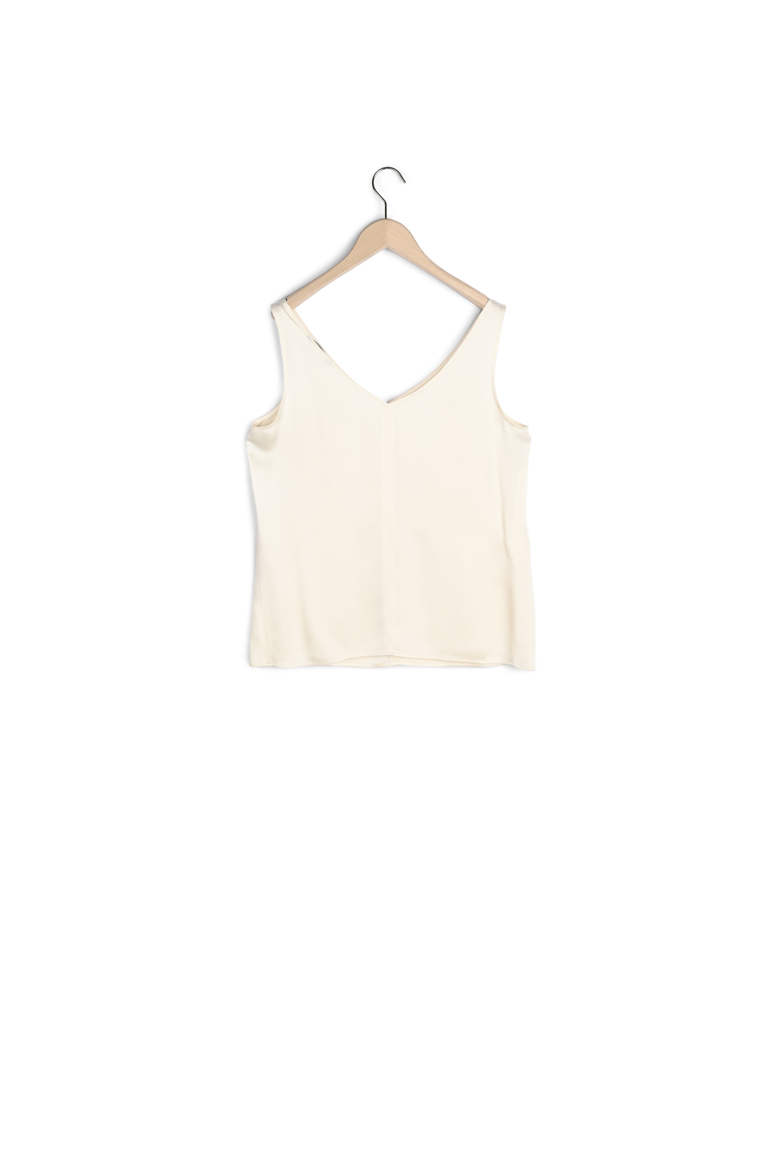 Débardeur Telia en crêpe martelé écru Faume - seconde main