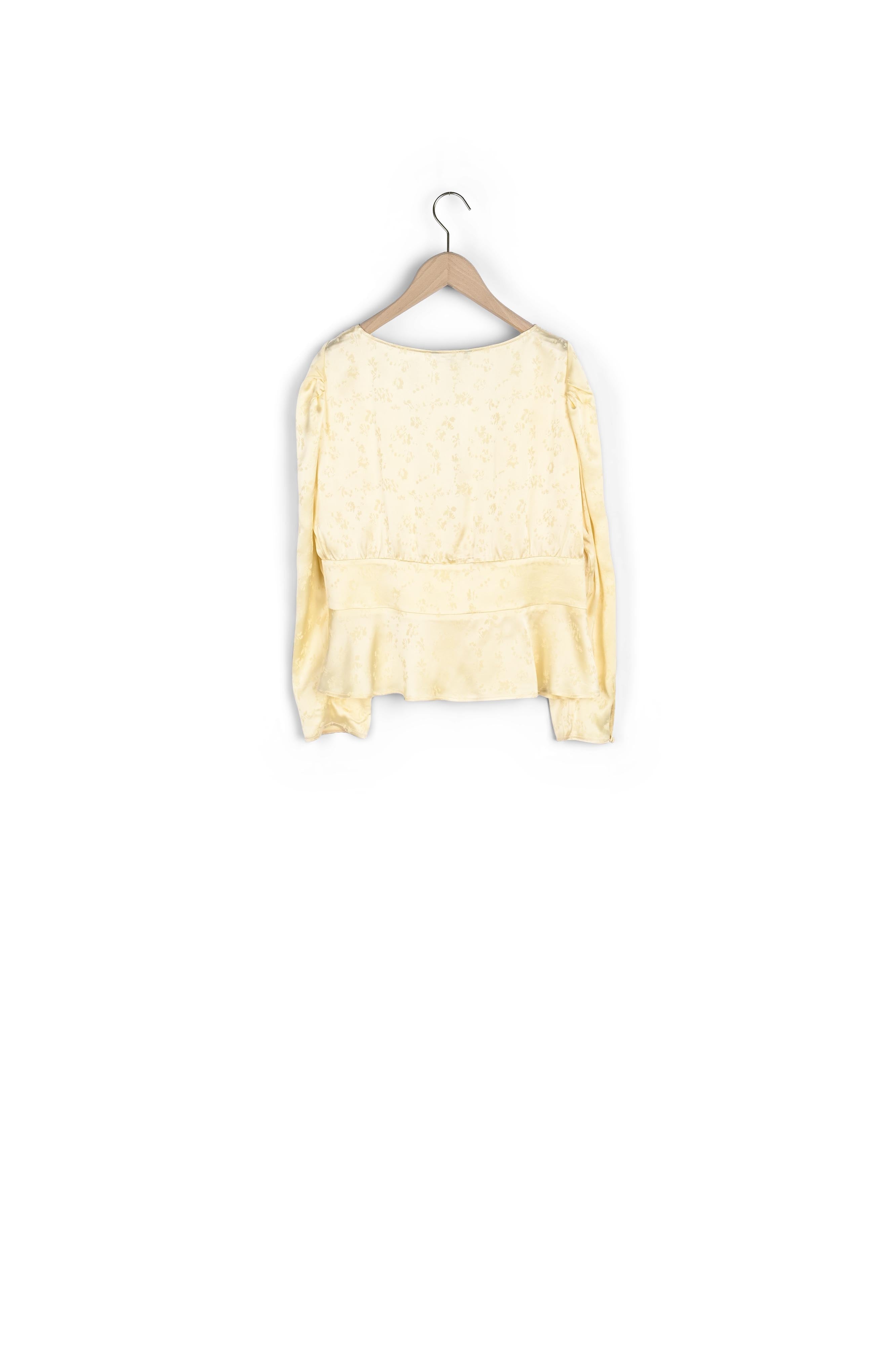 Top Tanais en jacquard fleuri vanille Faume - seconde main