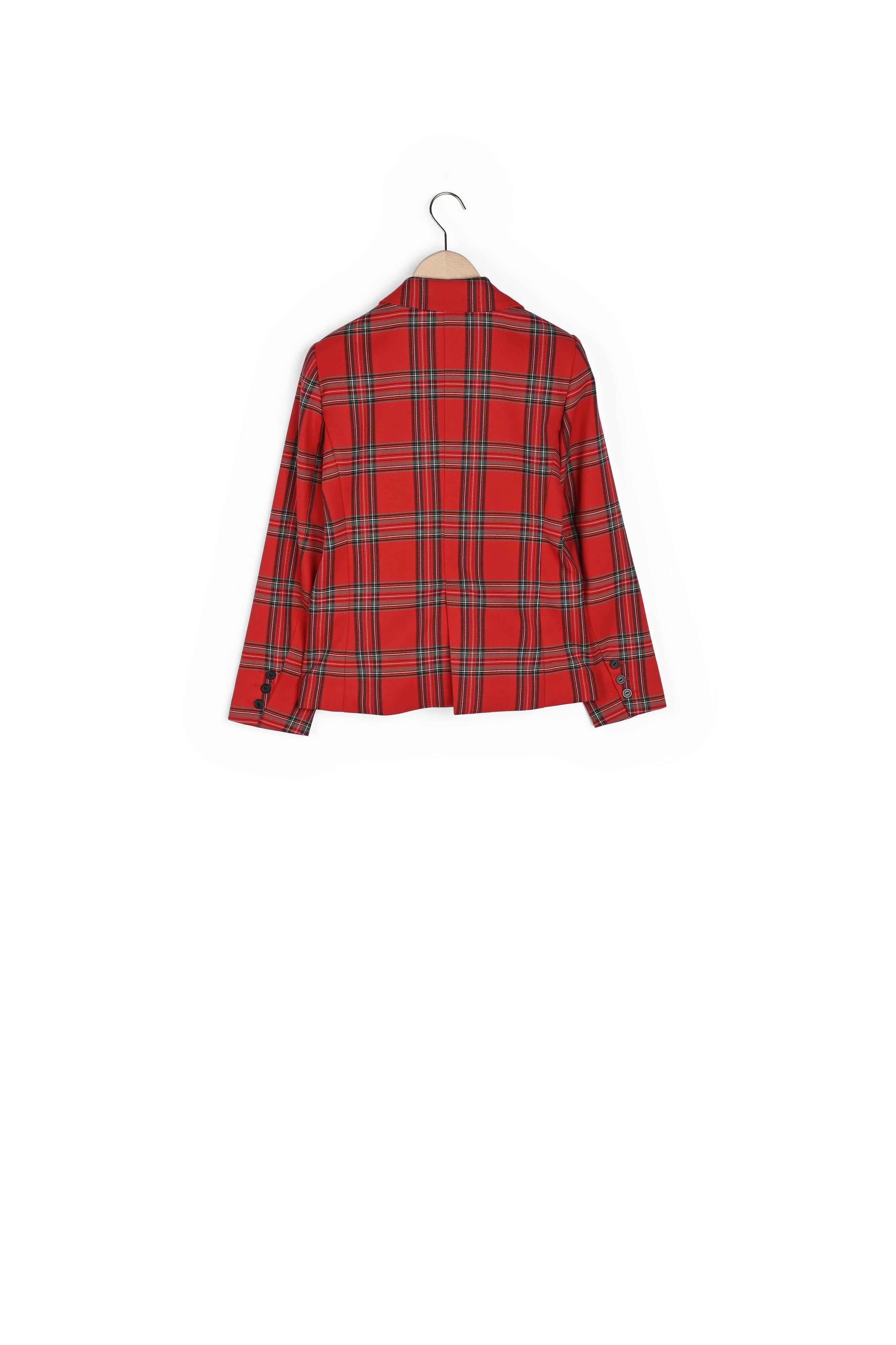 Veste Virginie rouge en tartan Faume - seconde main
