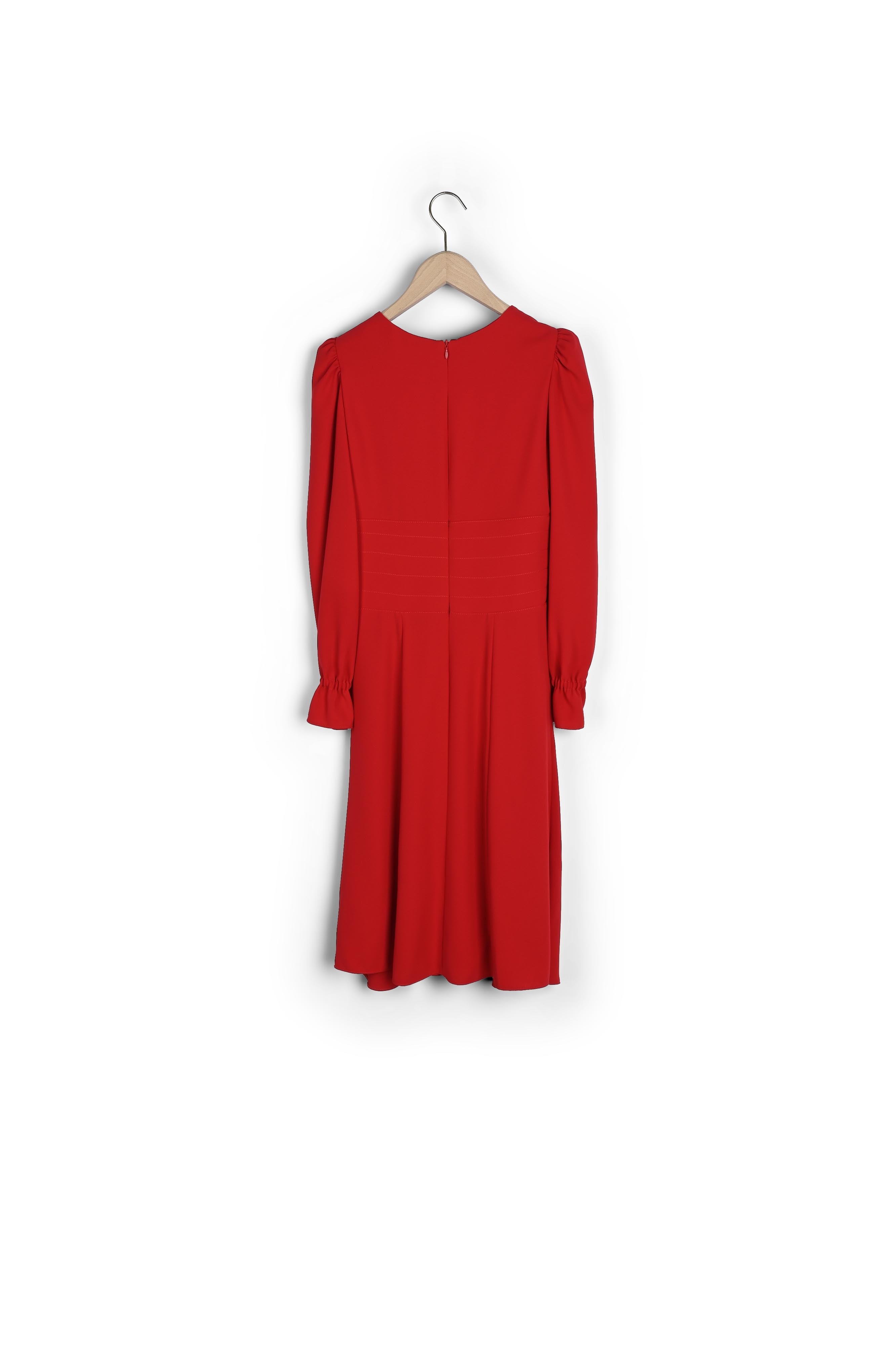 Robe Rosaria rouge en crêpe Faume - seconde main