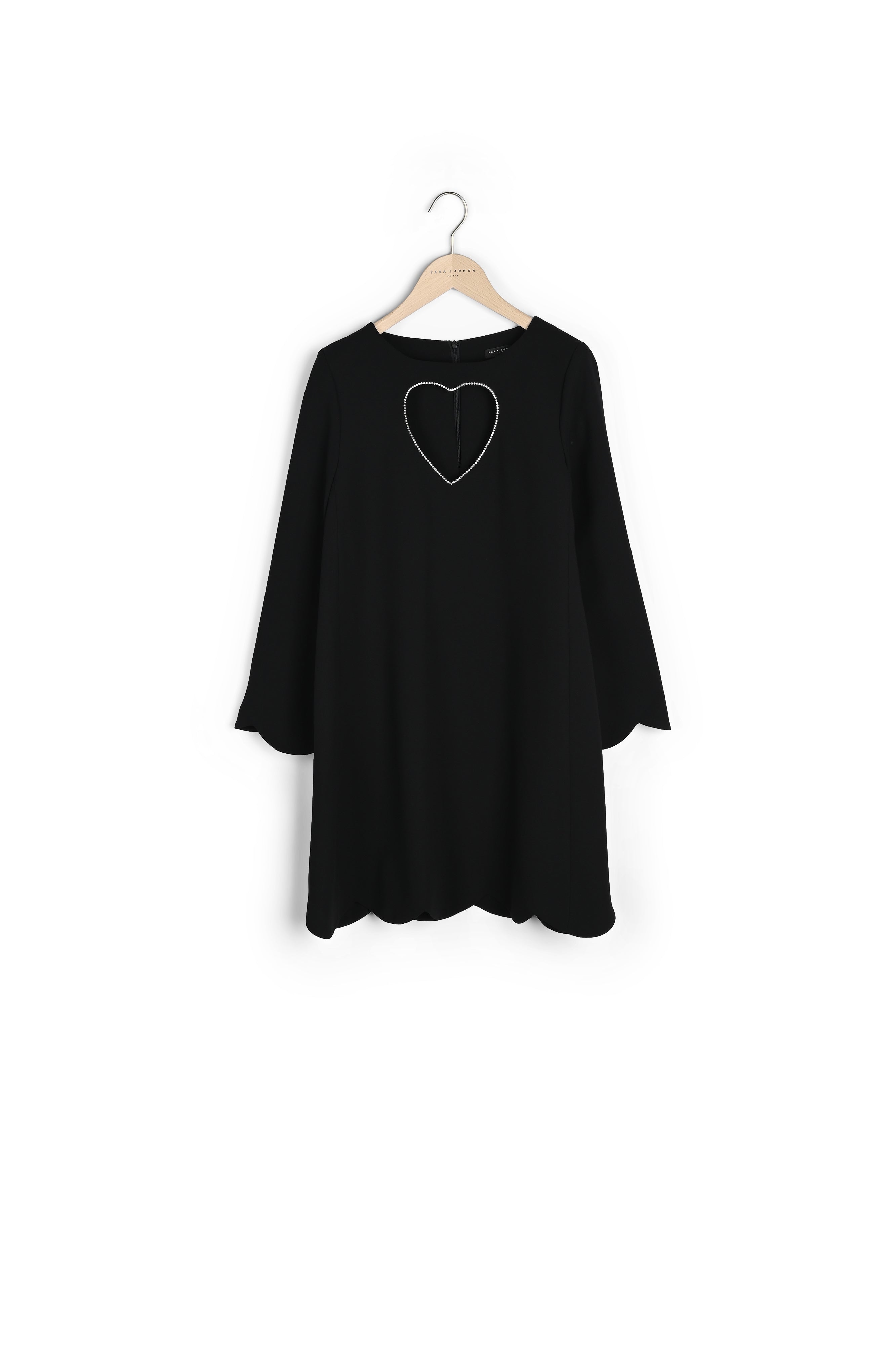 Robe Rossie noire en crêpe Faume - seconde main