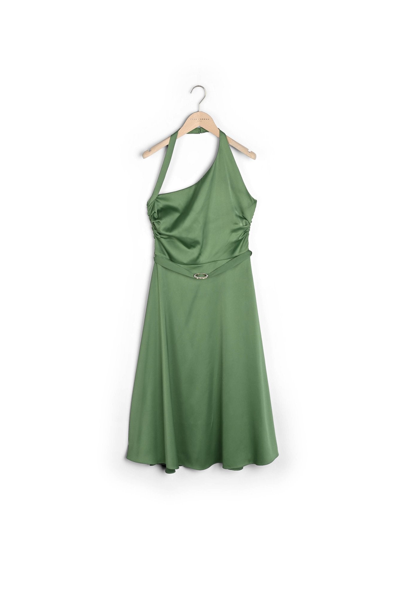 Robe Reality verte en satin Faume - seconde main